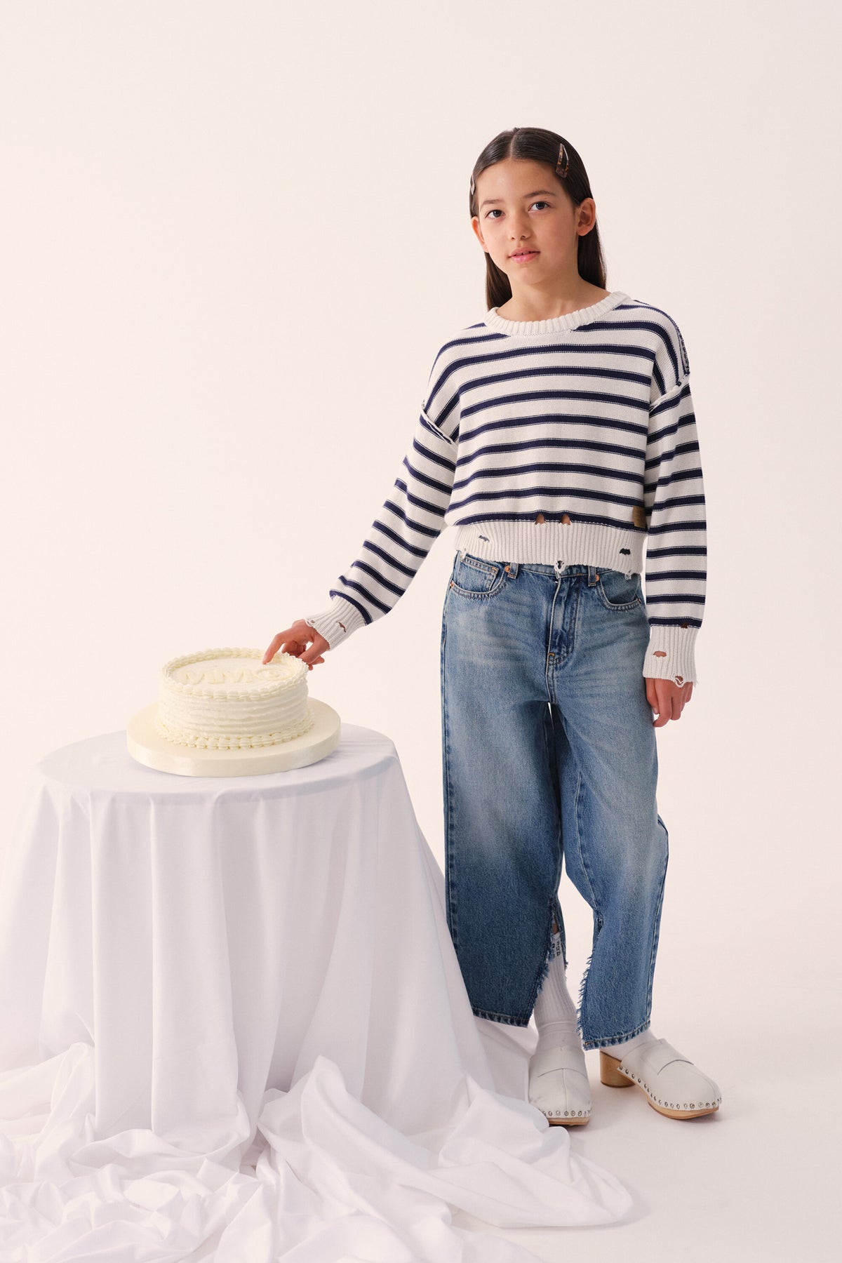 Regular jeans in light blue wash