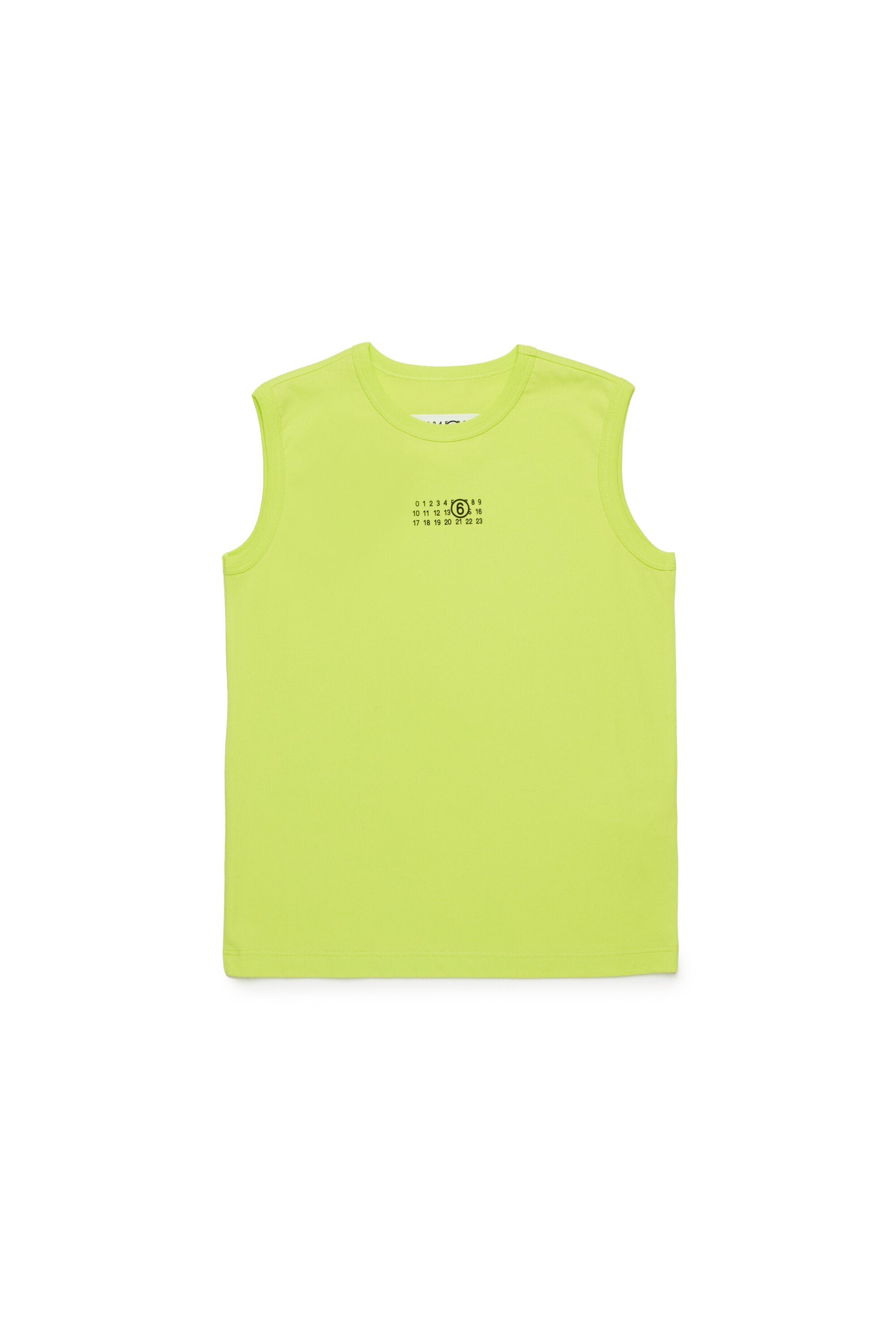 Sleeveless T-shirt branded with numeric logo