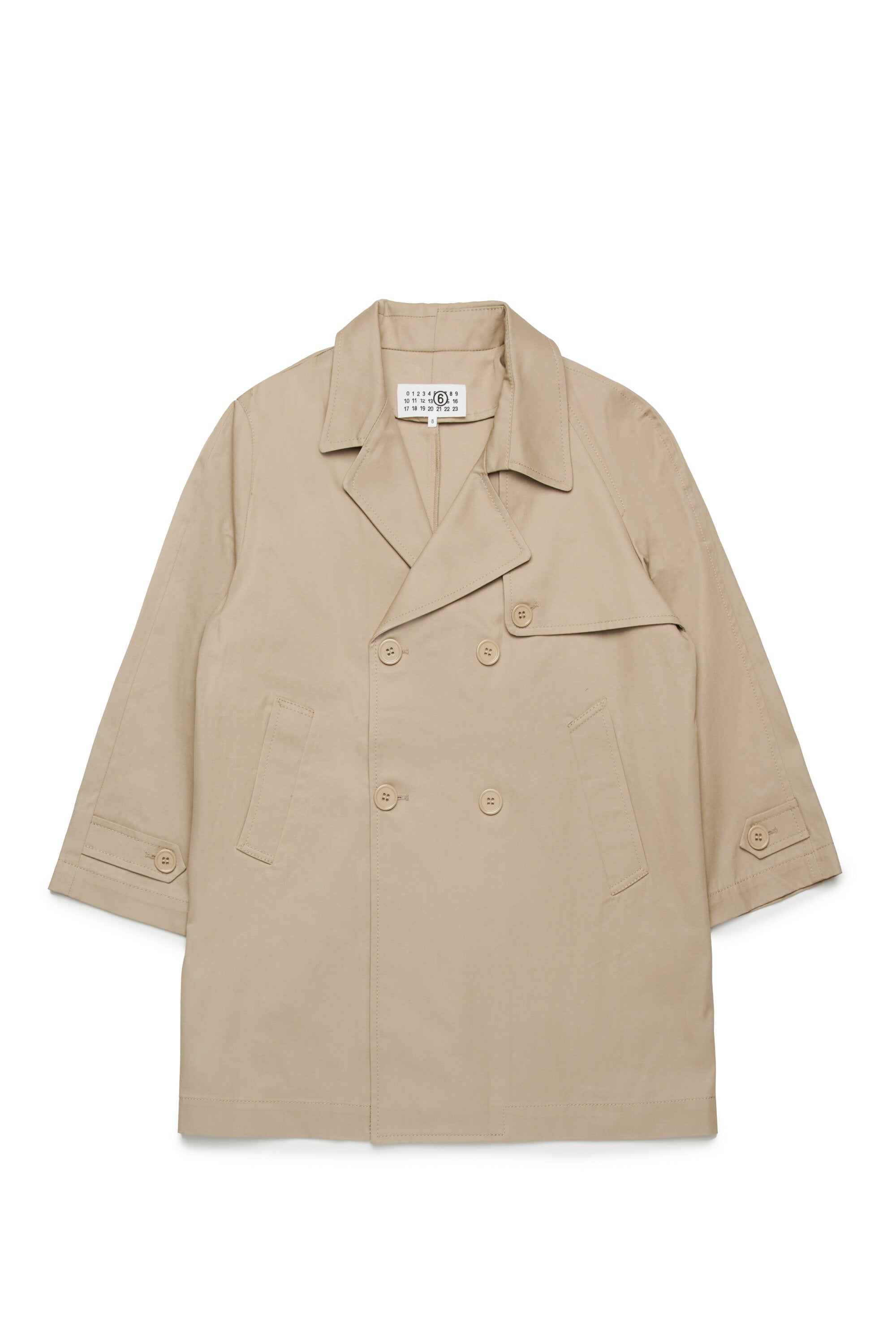 Double-breasted re-cut trench jacket