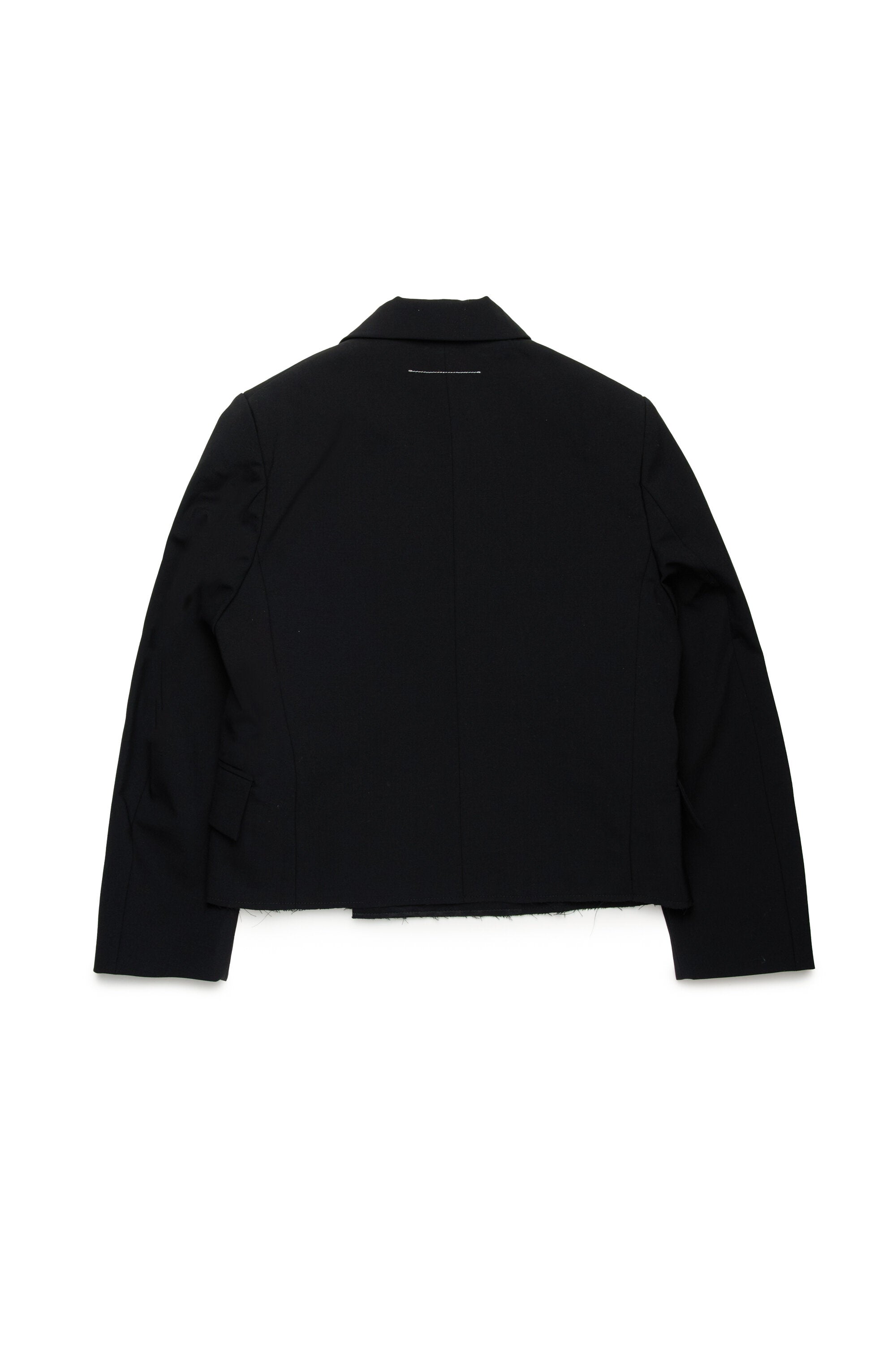 Cool wool double-breasted blazer jacket