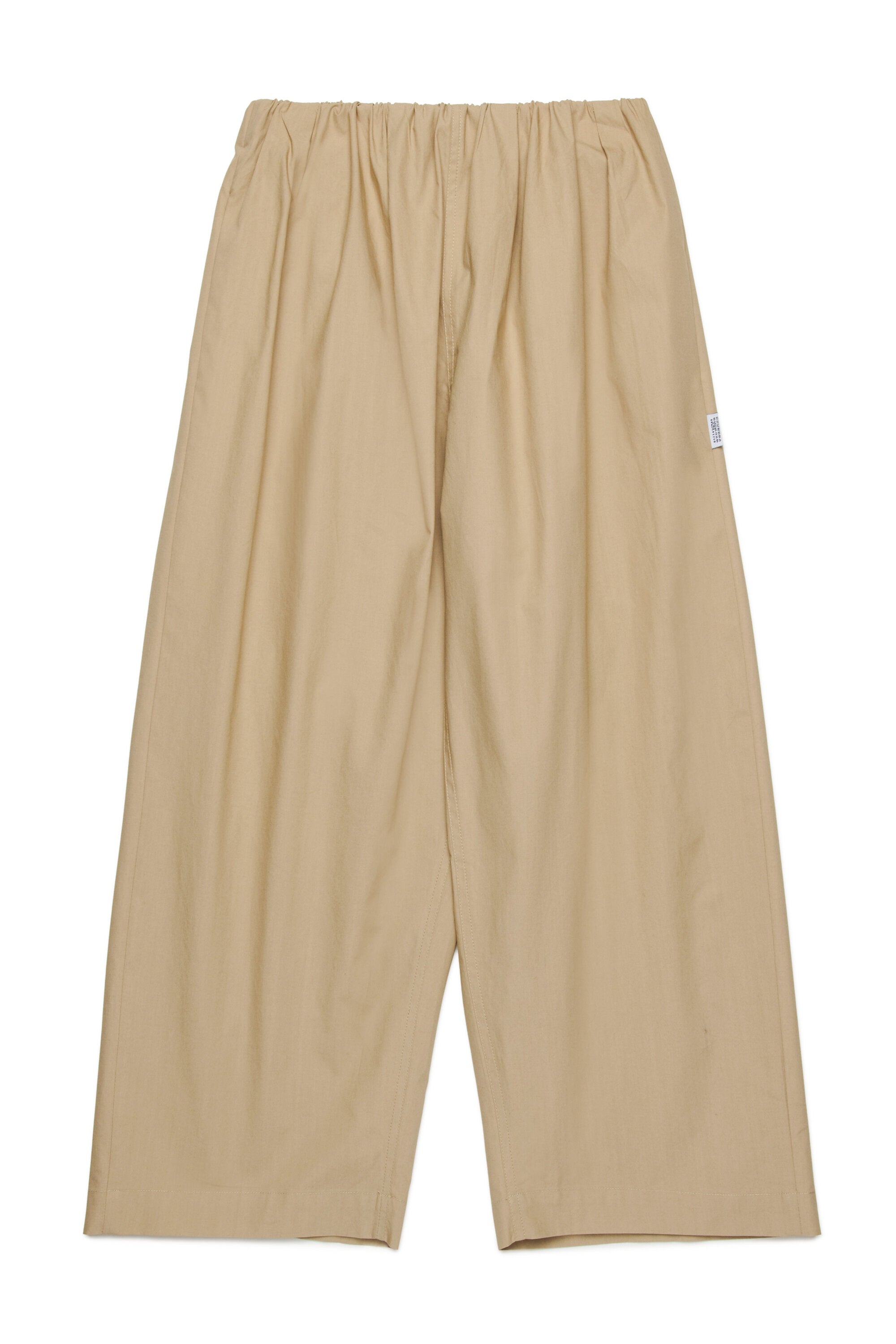 Wide-leg pants with gathers