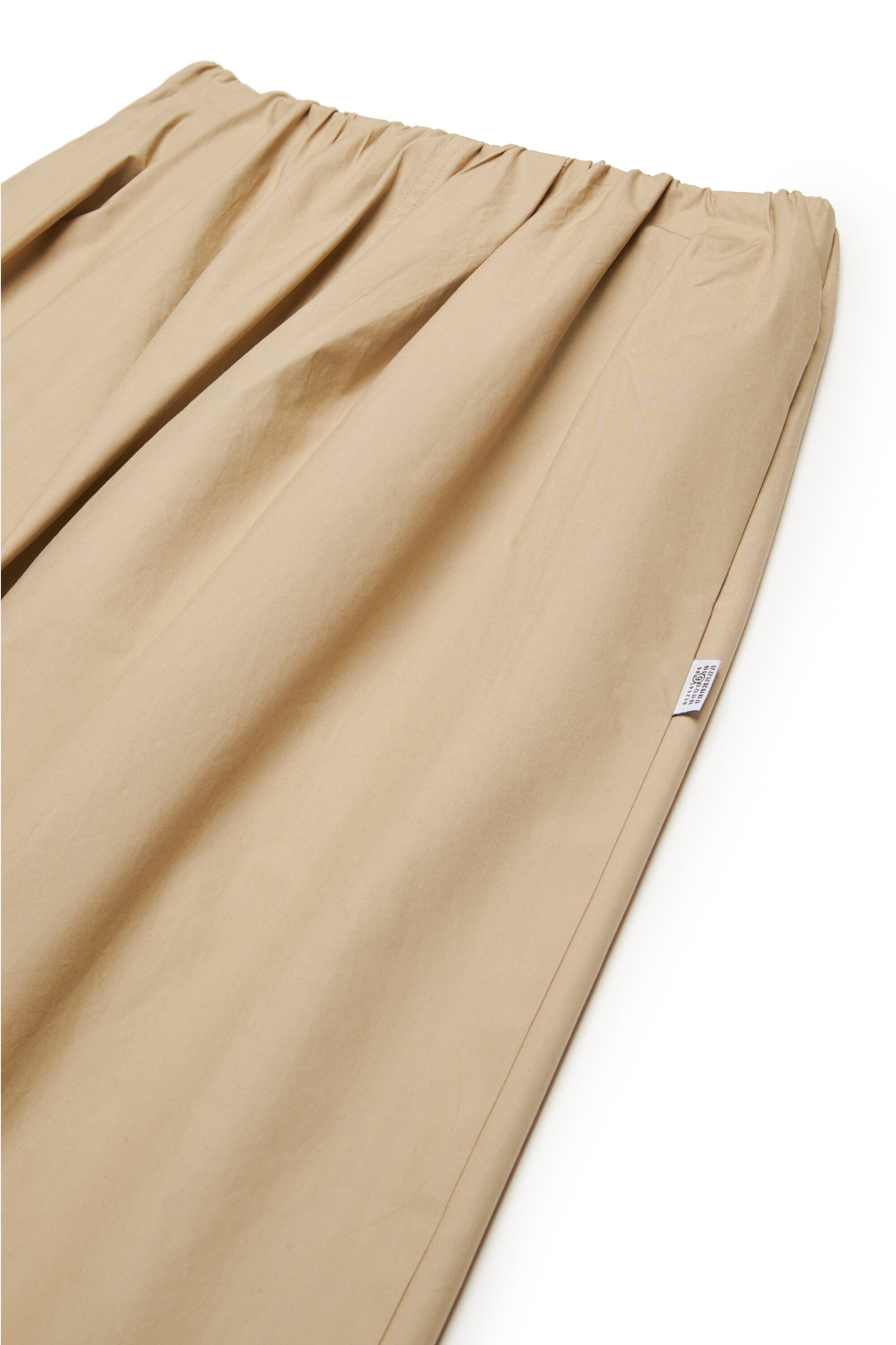 Wide-leg pants with gathers