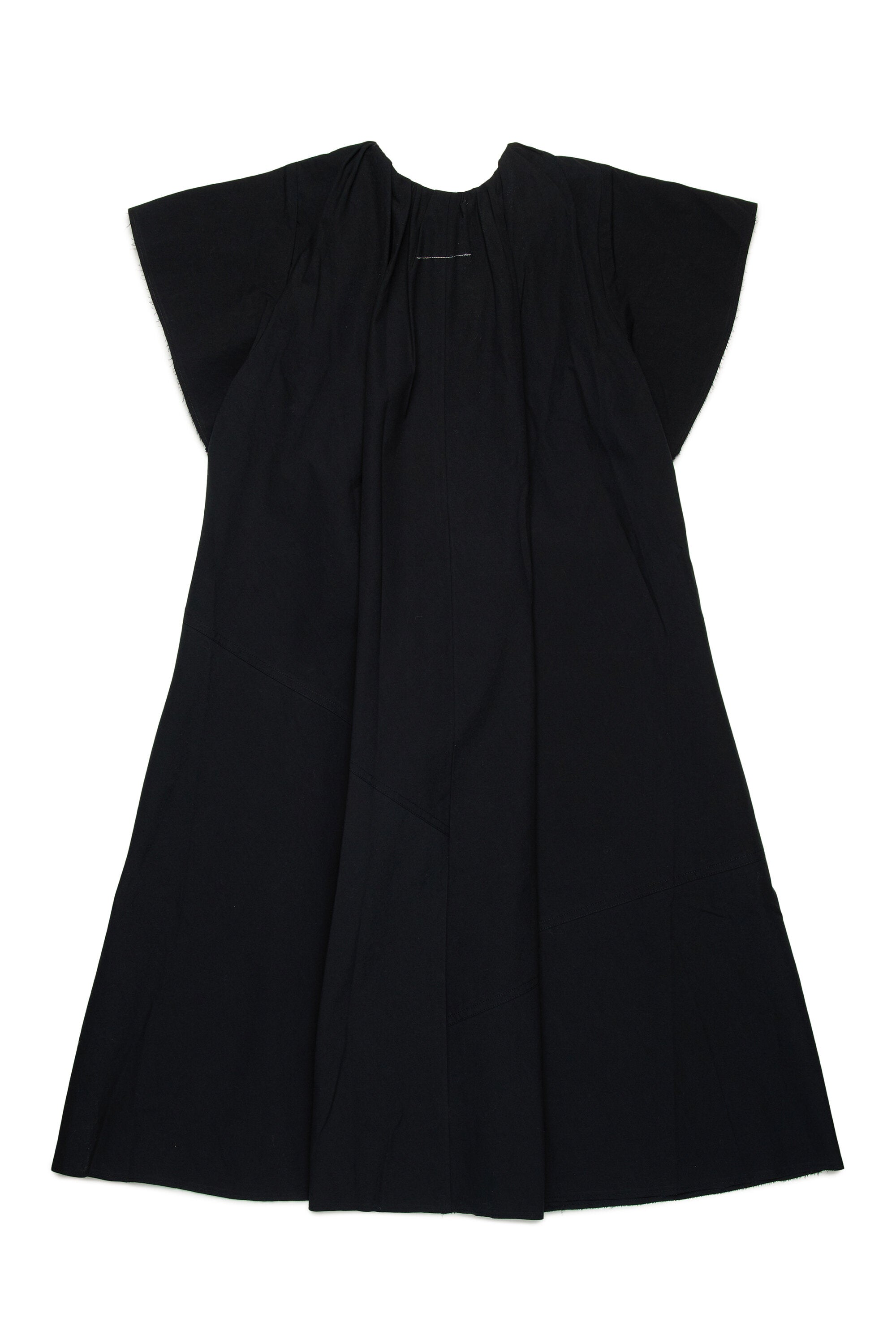 Vestido de popelín con volantes