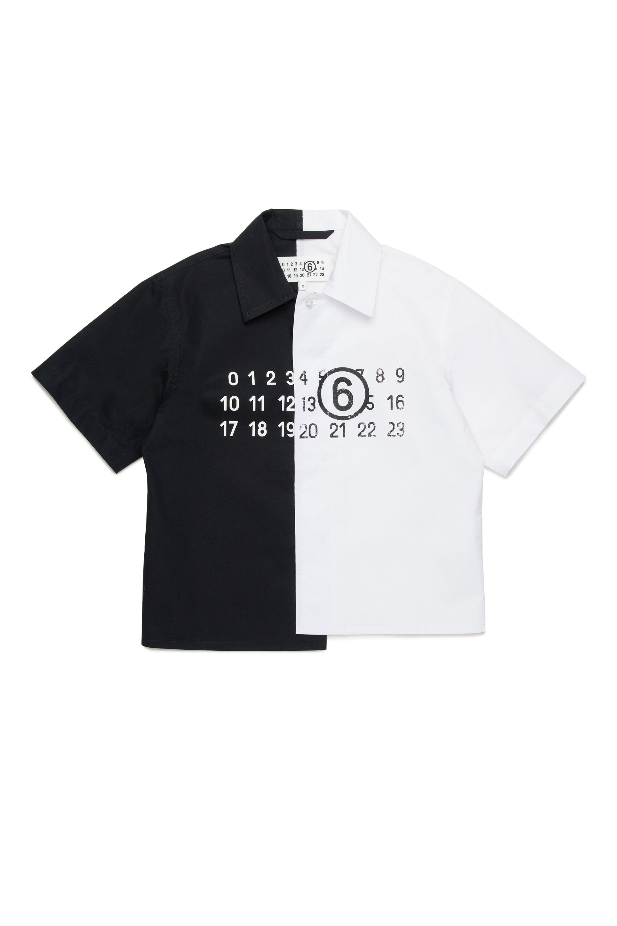 Colorblock poplin re-cut shirt