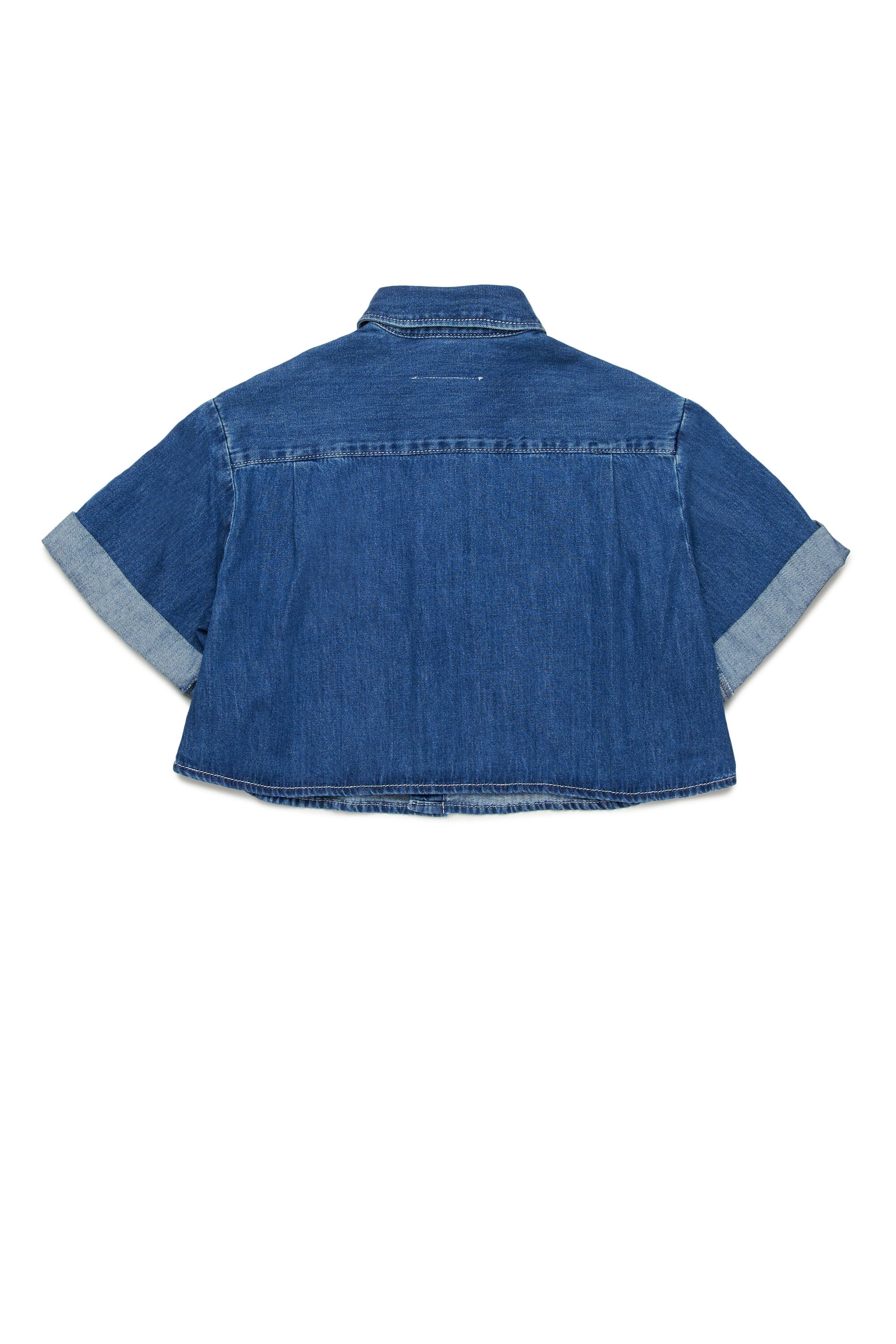 Camisa denim con mangas vueltas