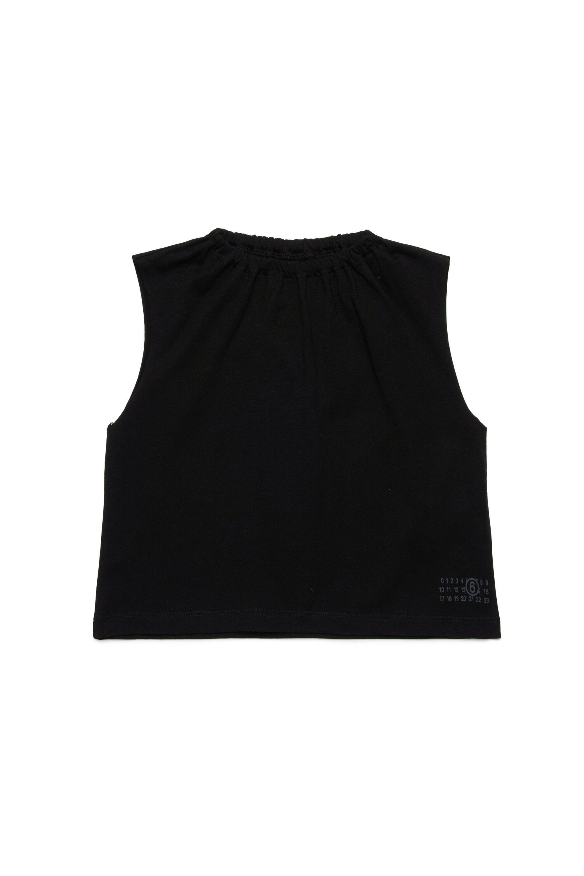 Camiseta sin mangas con fruncidos