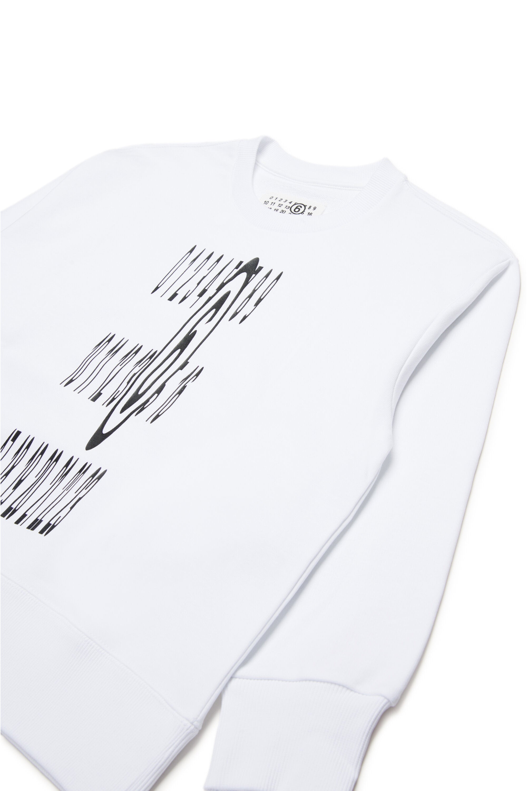 Sudadera de cuello redondo con logotipo elástico