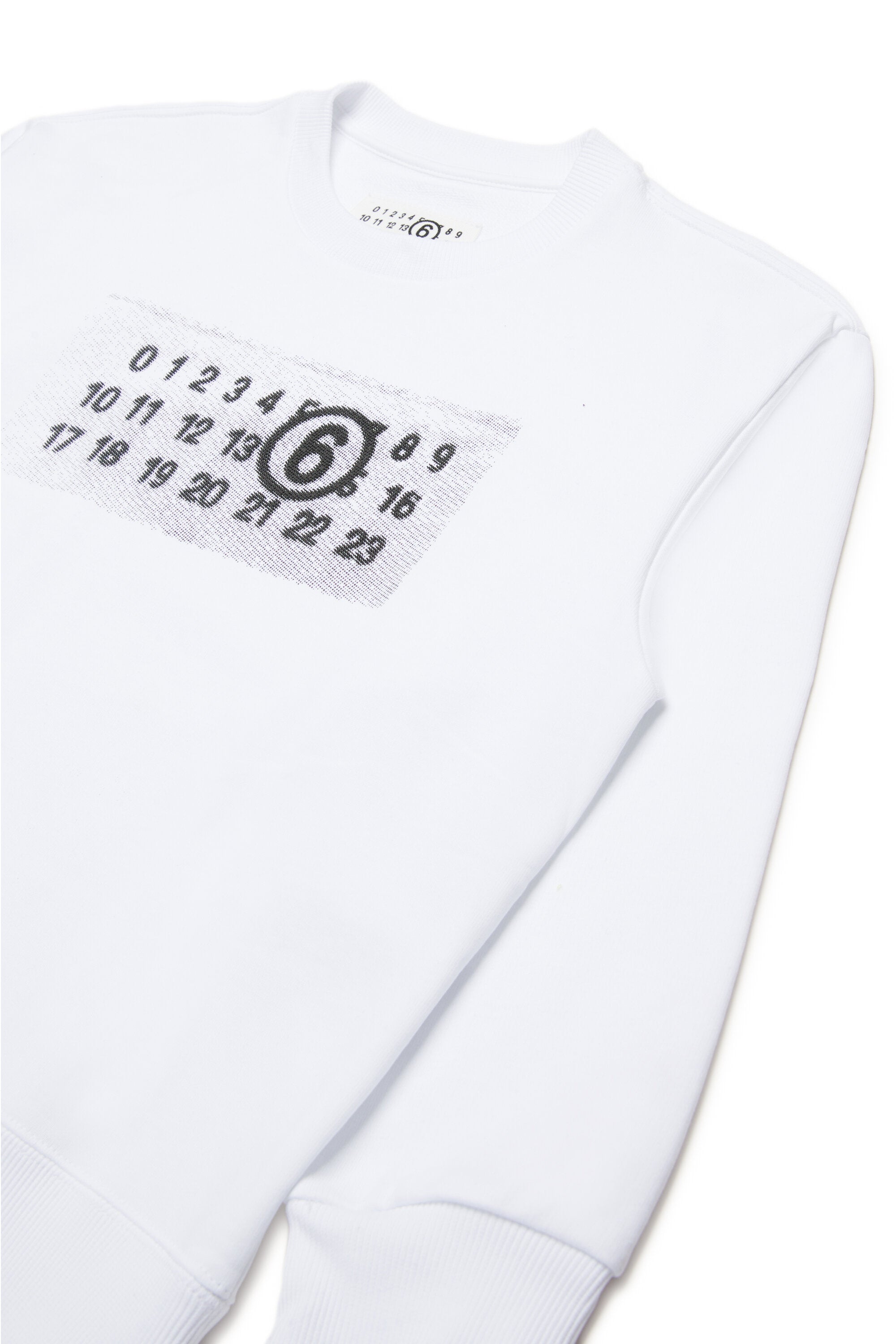 Sudadera de cuello redondo con logotipo numérico Pixel