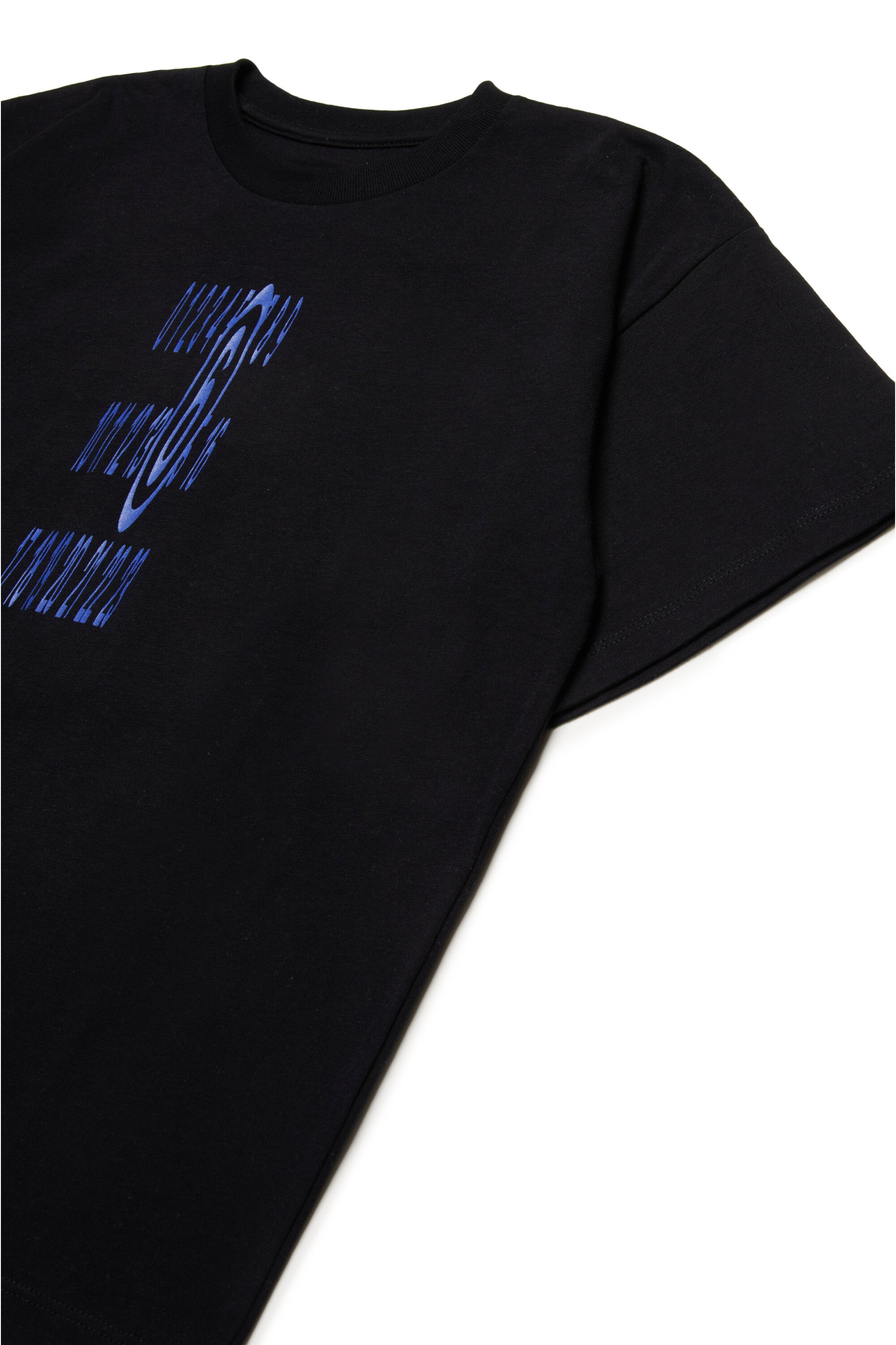 Camiseta de punto con logotipo elástico