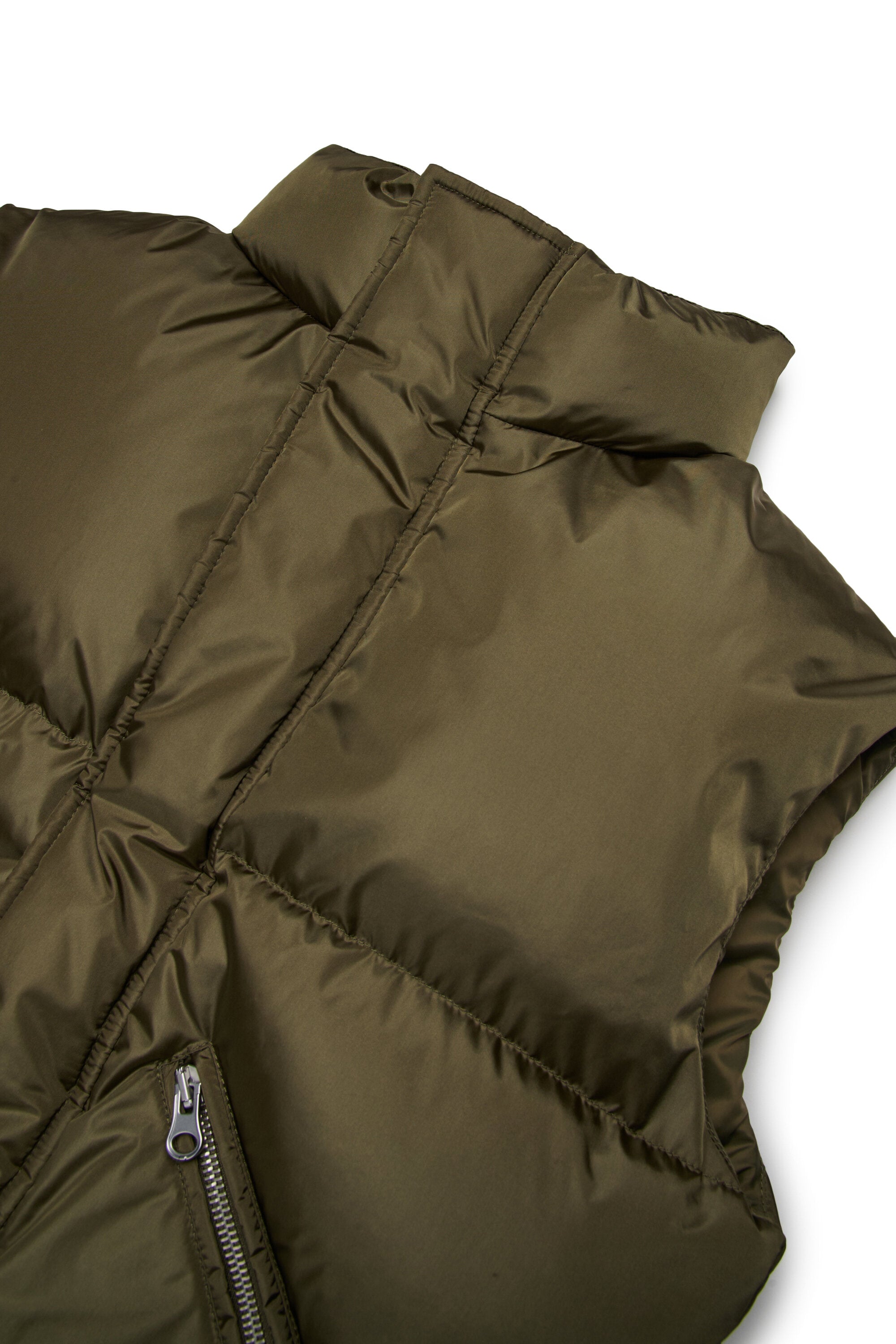 Padded vest with zip