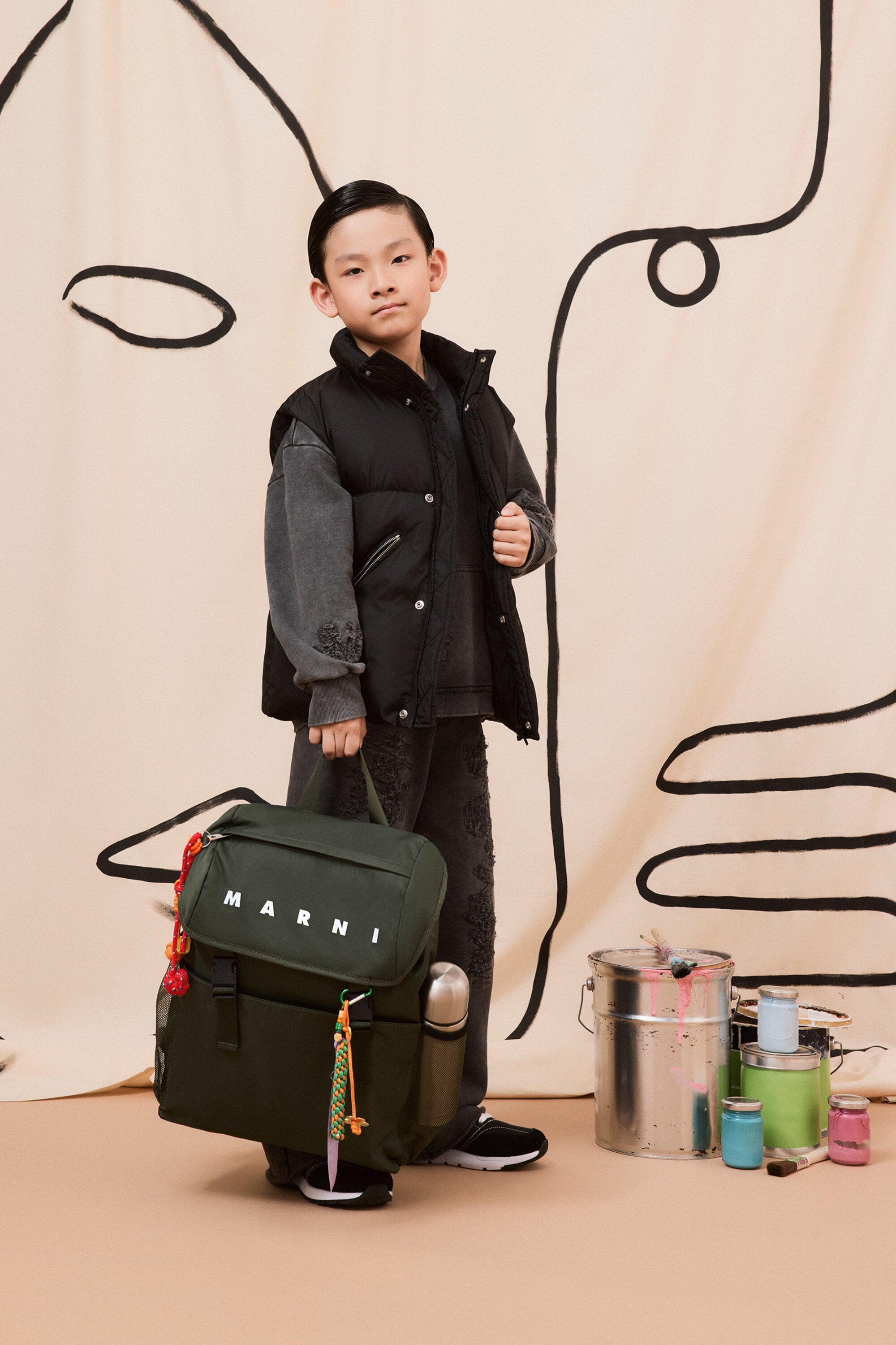 Padded vest with zip