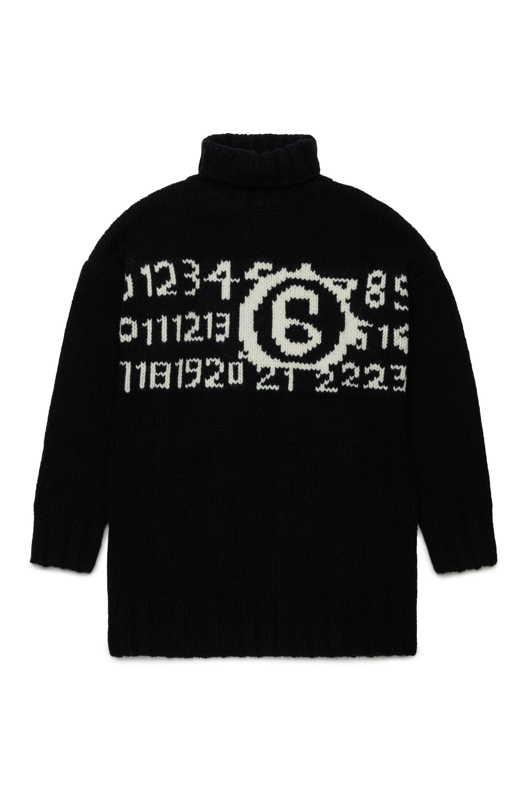 Minivestido de punto con logotipo maxi