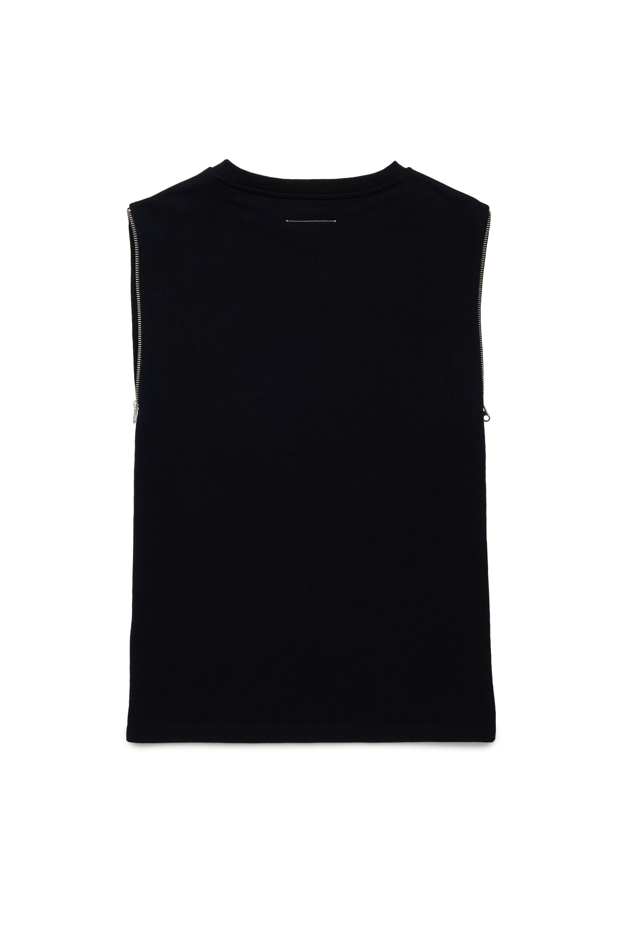 Vestido corto de felpa con logotipo maxi