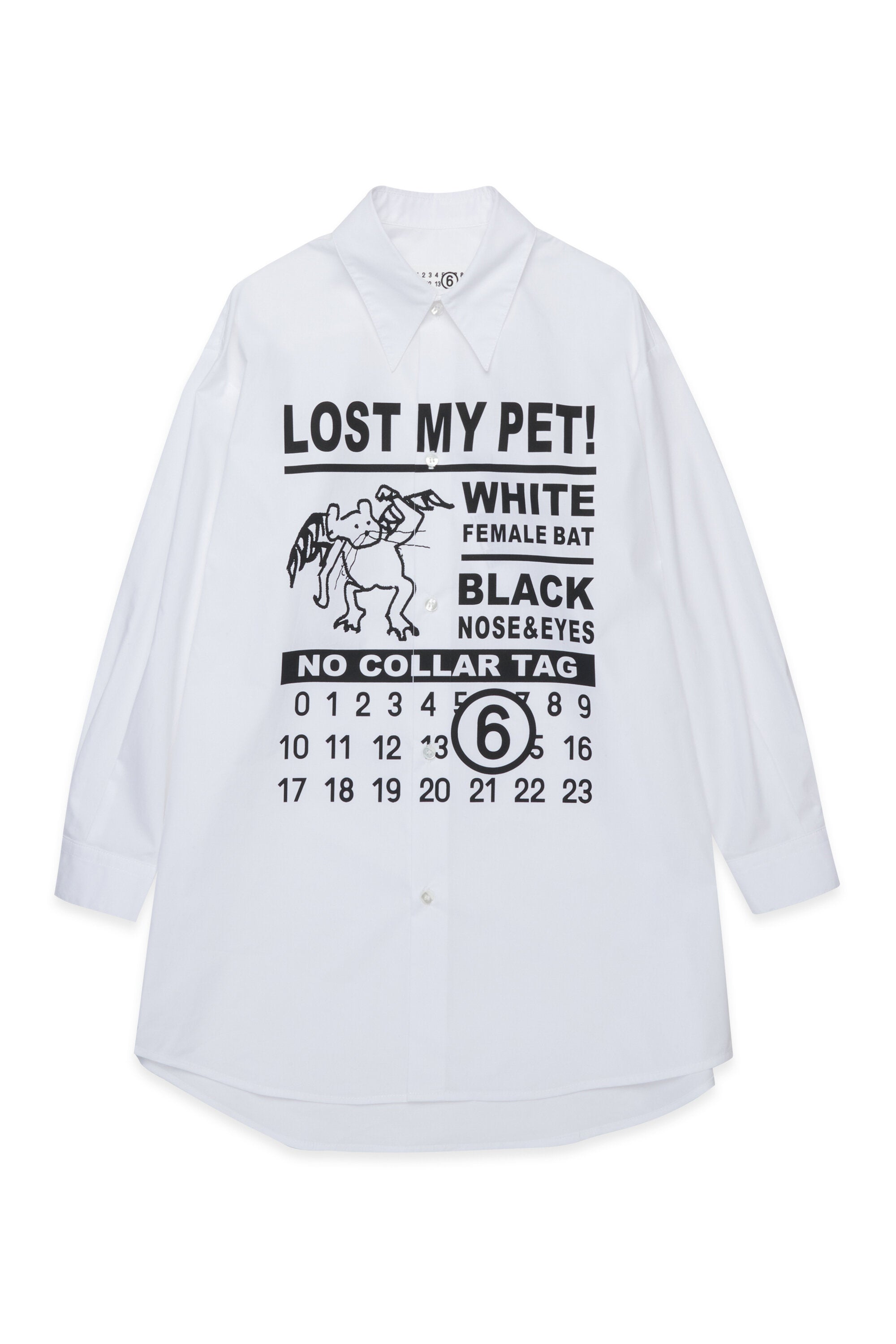 Lost My Pet maxi vestido con camisa de popelín