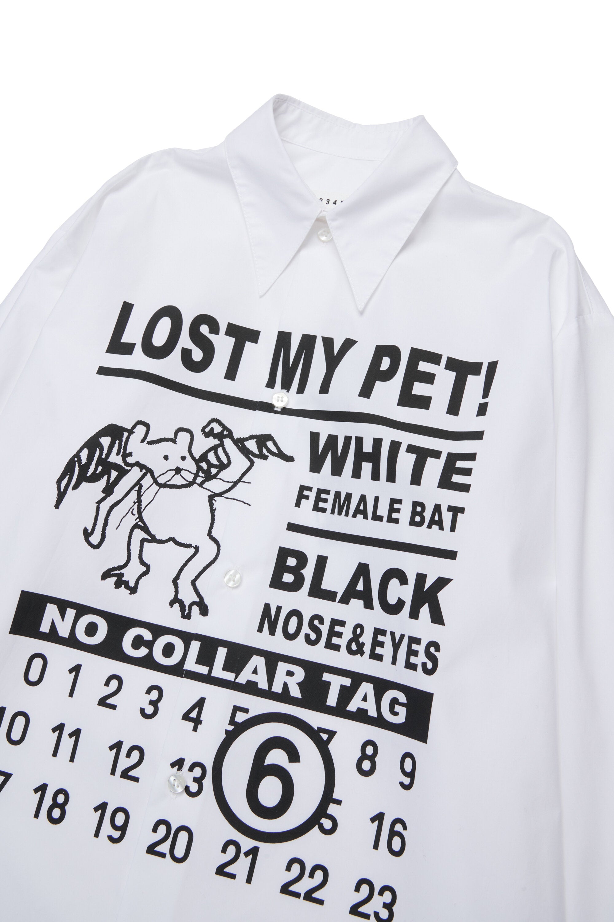 Lost My Pet maxi vestido con camisa de popelín