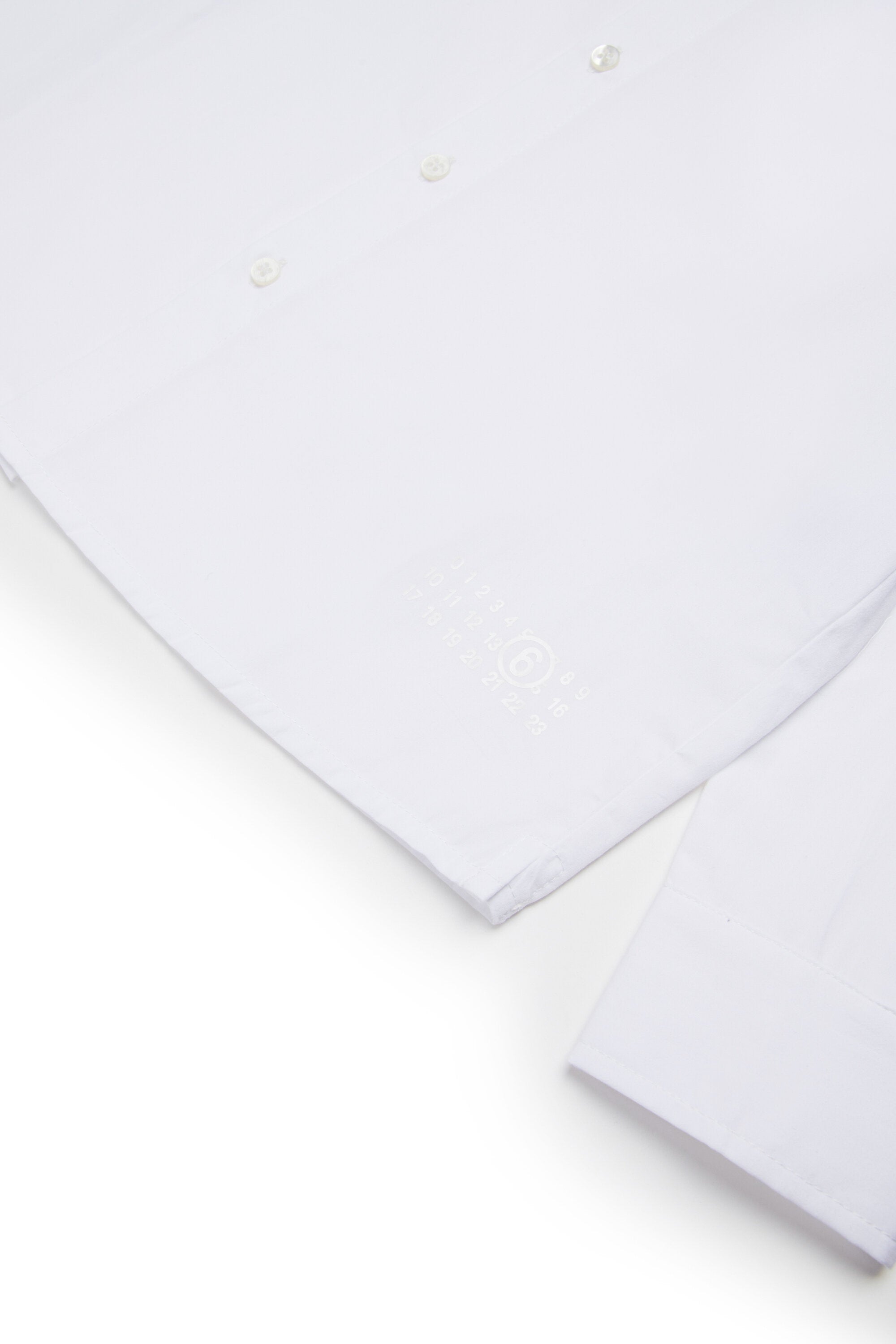 Camisa de popelín con pinceladas brillantes