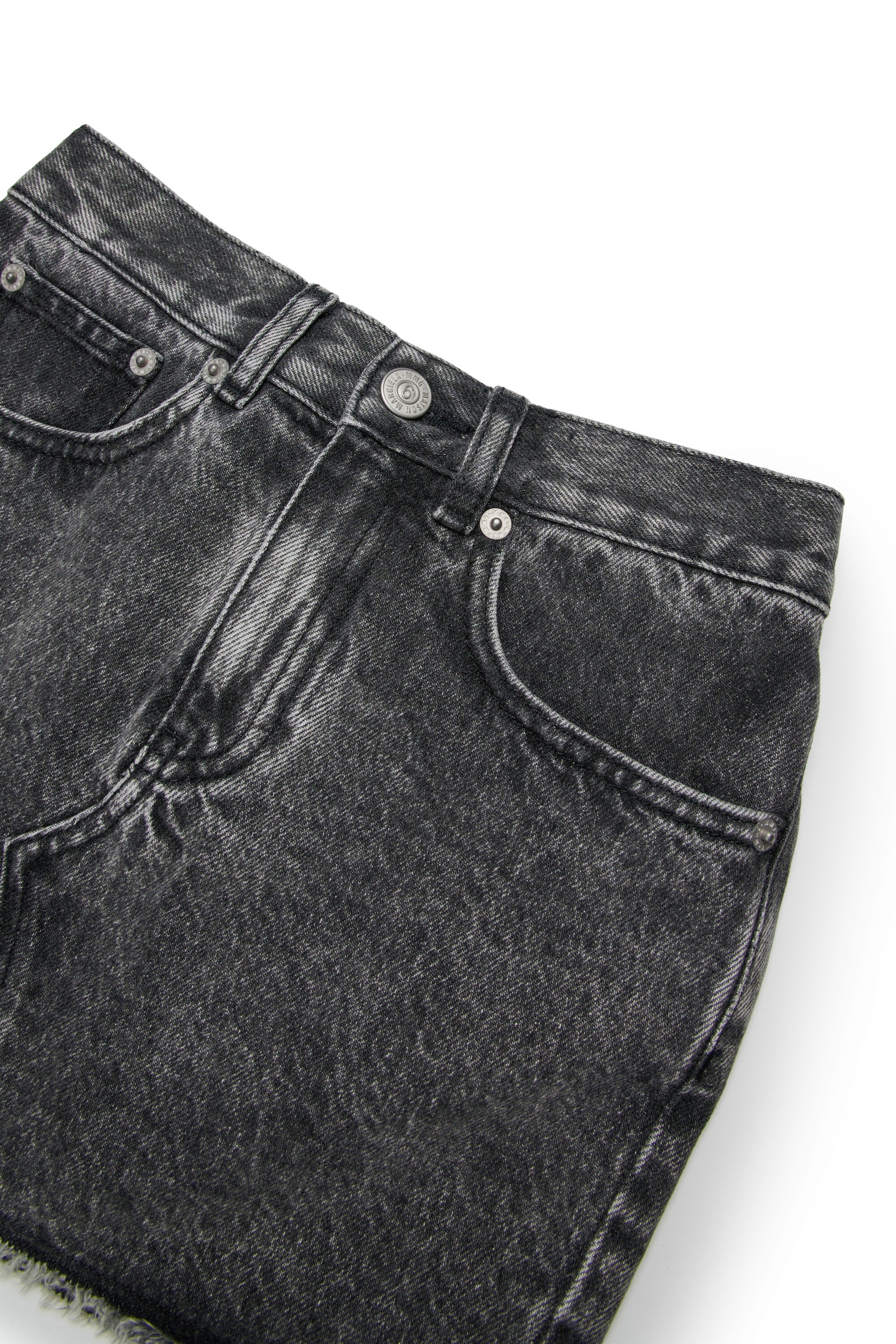 Minifalda vaquera negra sombreada