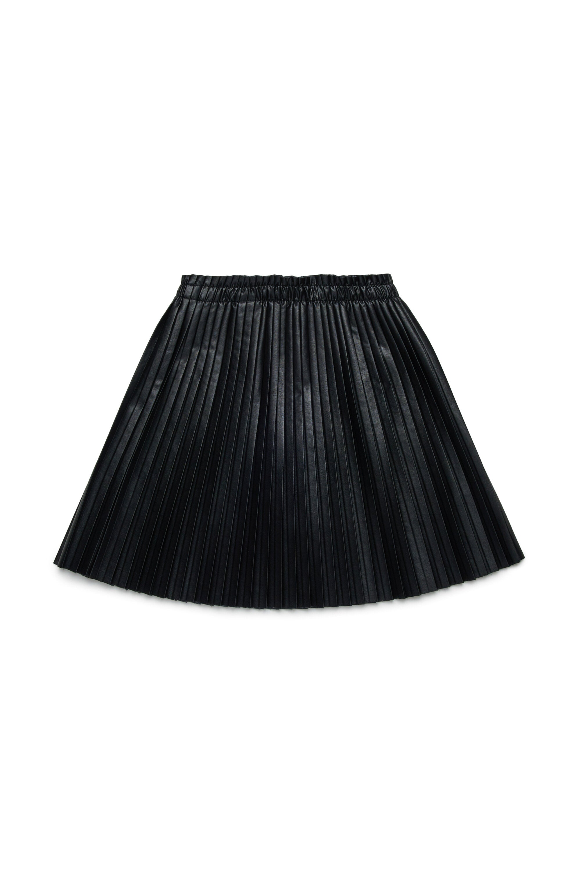 Falda corta de tejido recubierto