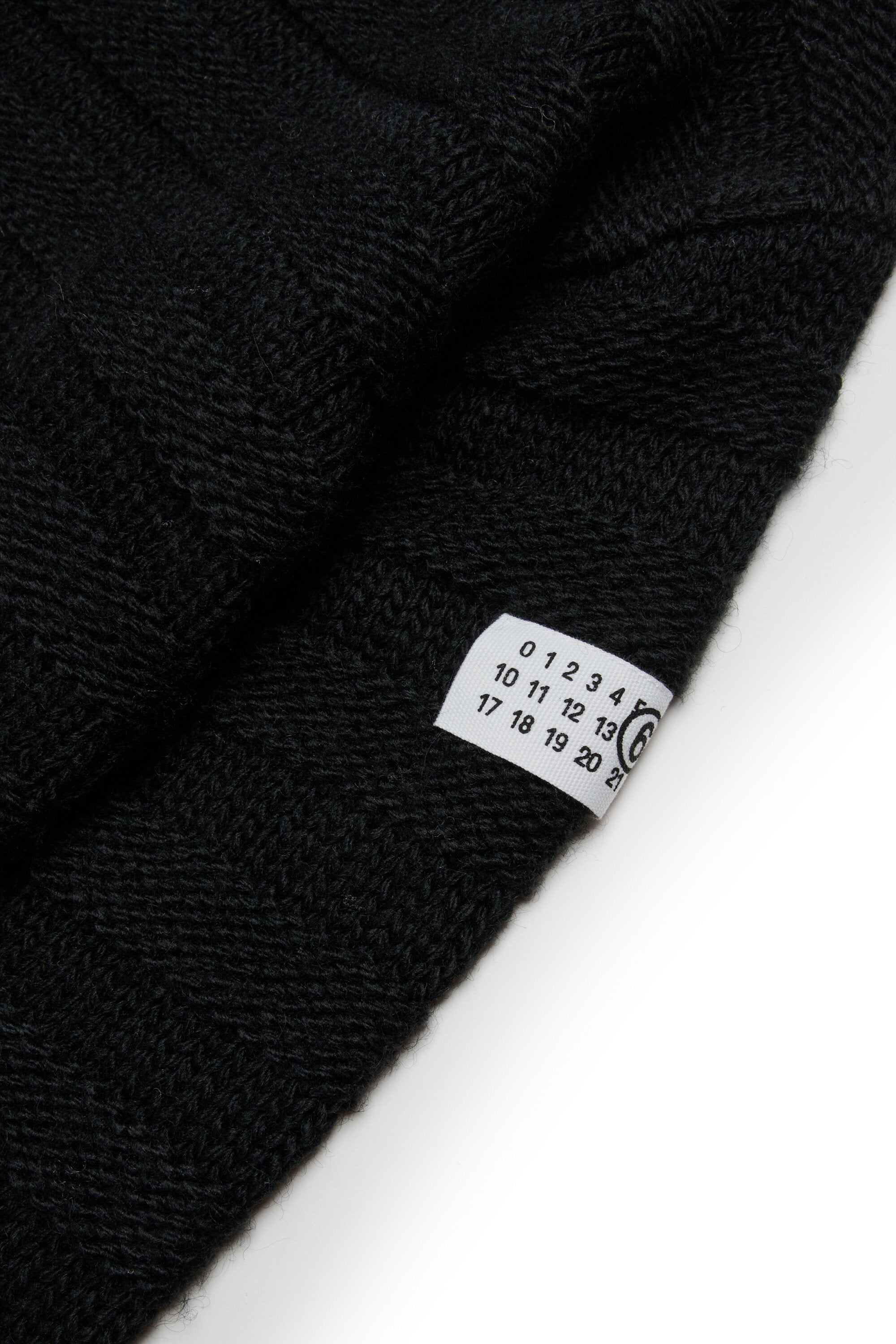 Ribbed wool-blend cardigan with breaks