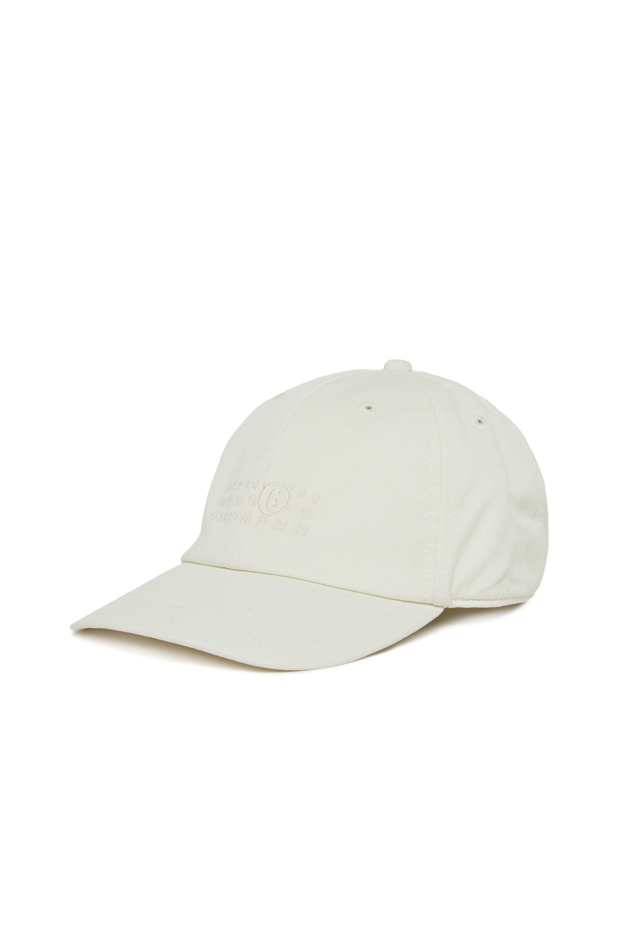 Gorra de béisbol en gabardina de efecto desgastado