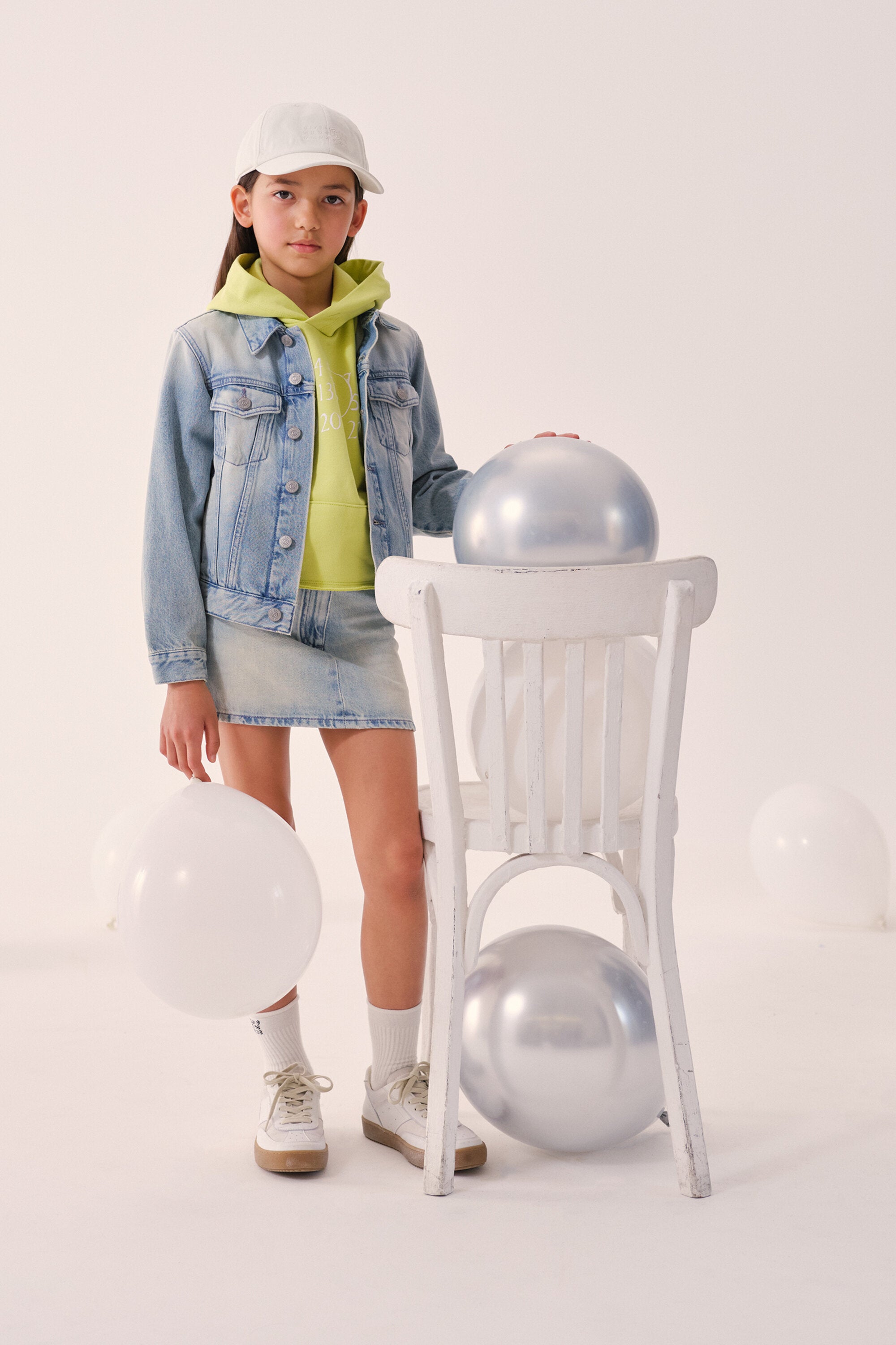 Chaqueta vaquera efecto lavado claro