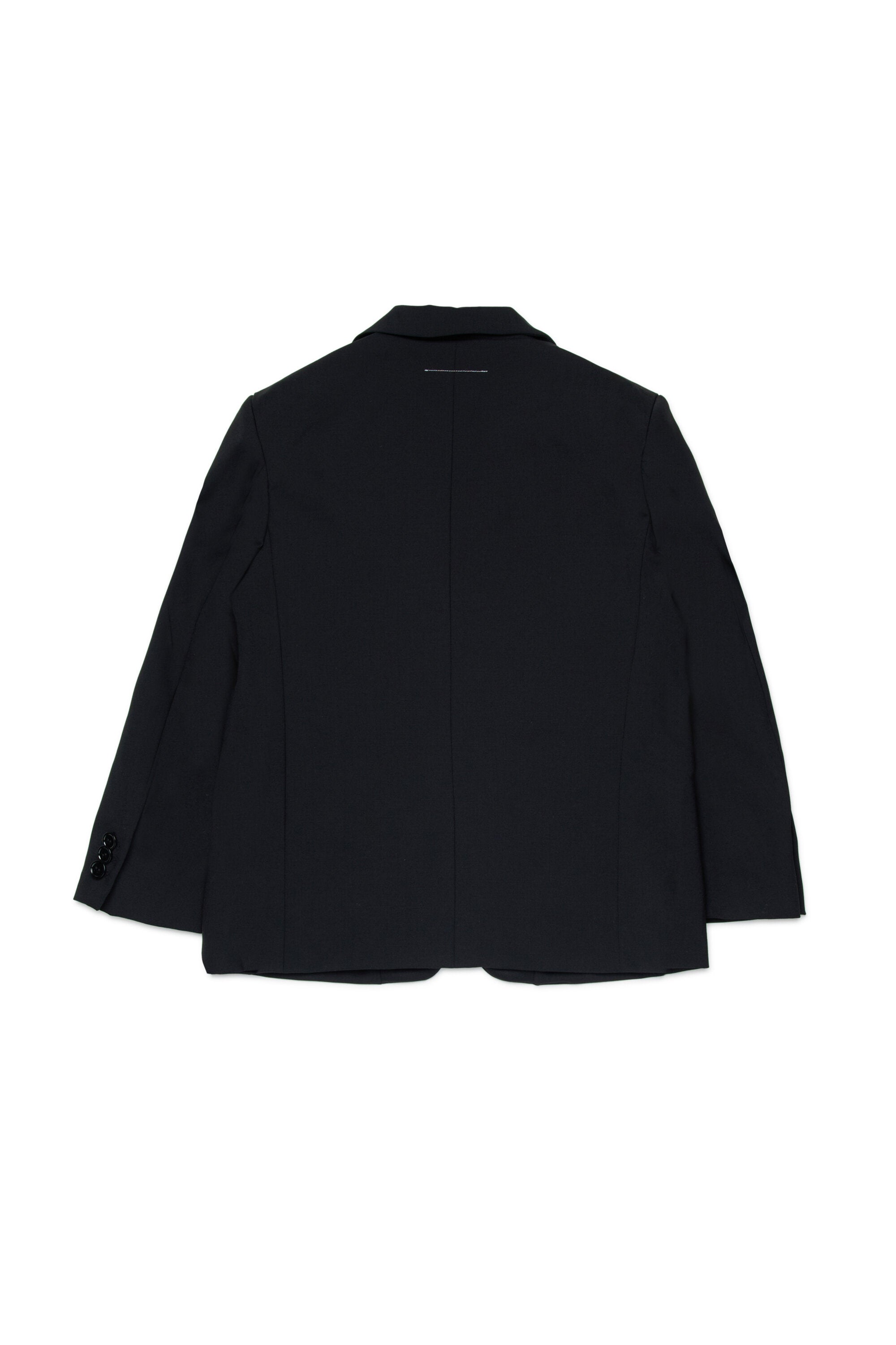 Blazer jacket with printed logo