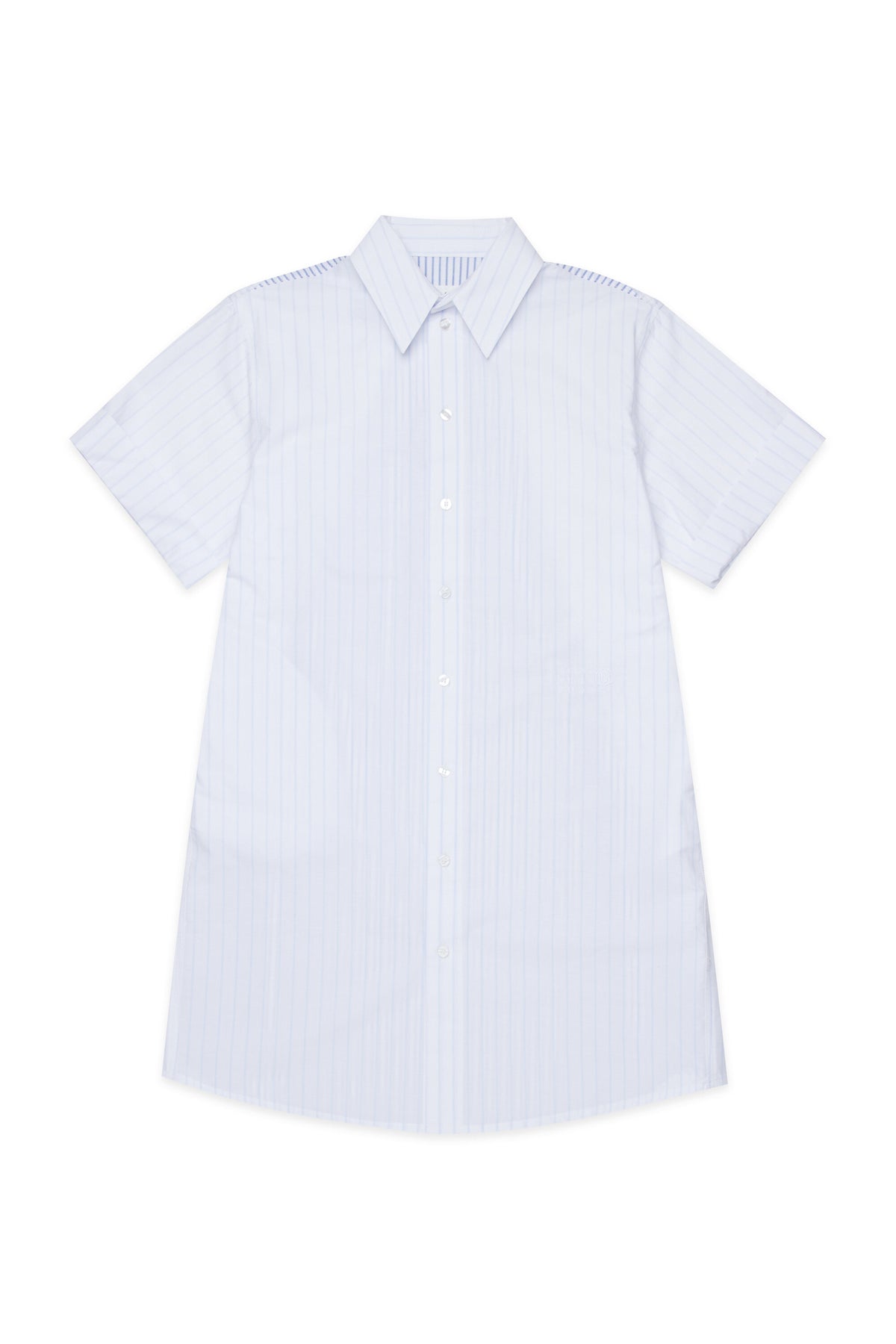 Short striped shirt dress