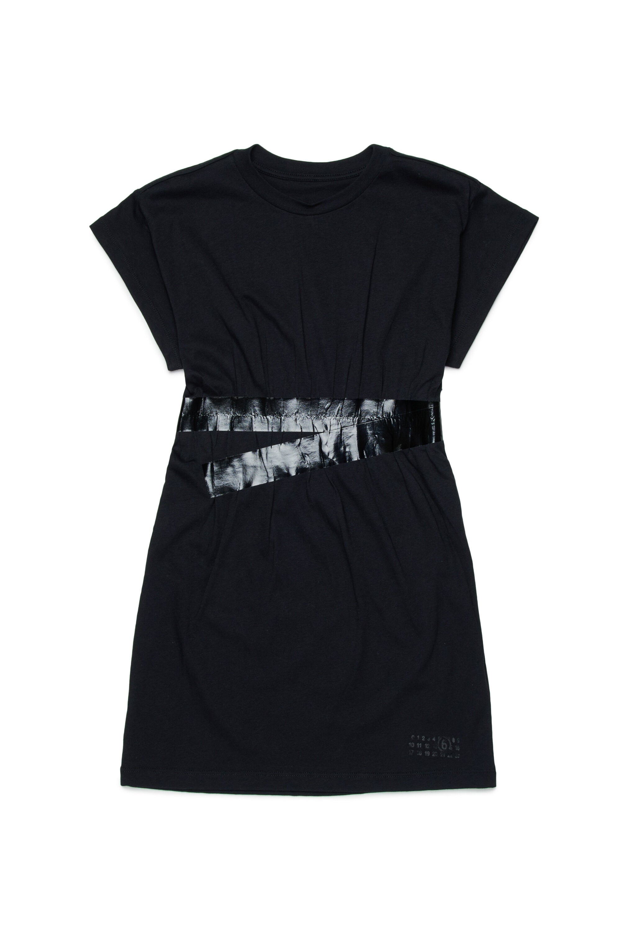 T-shirt dress with waist belt