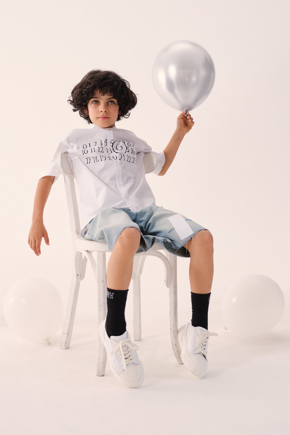 Short-sleeve shirt with logo