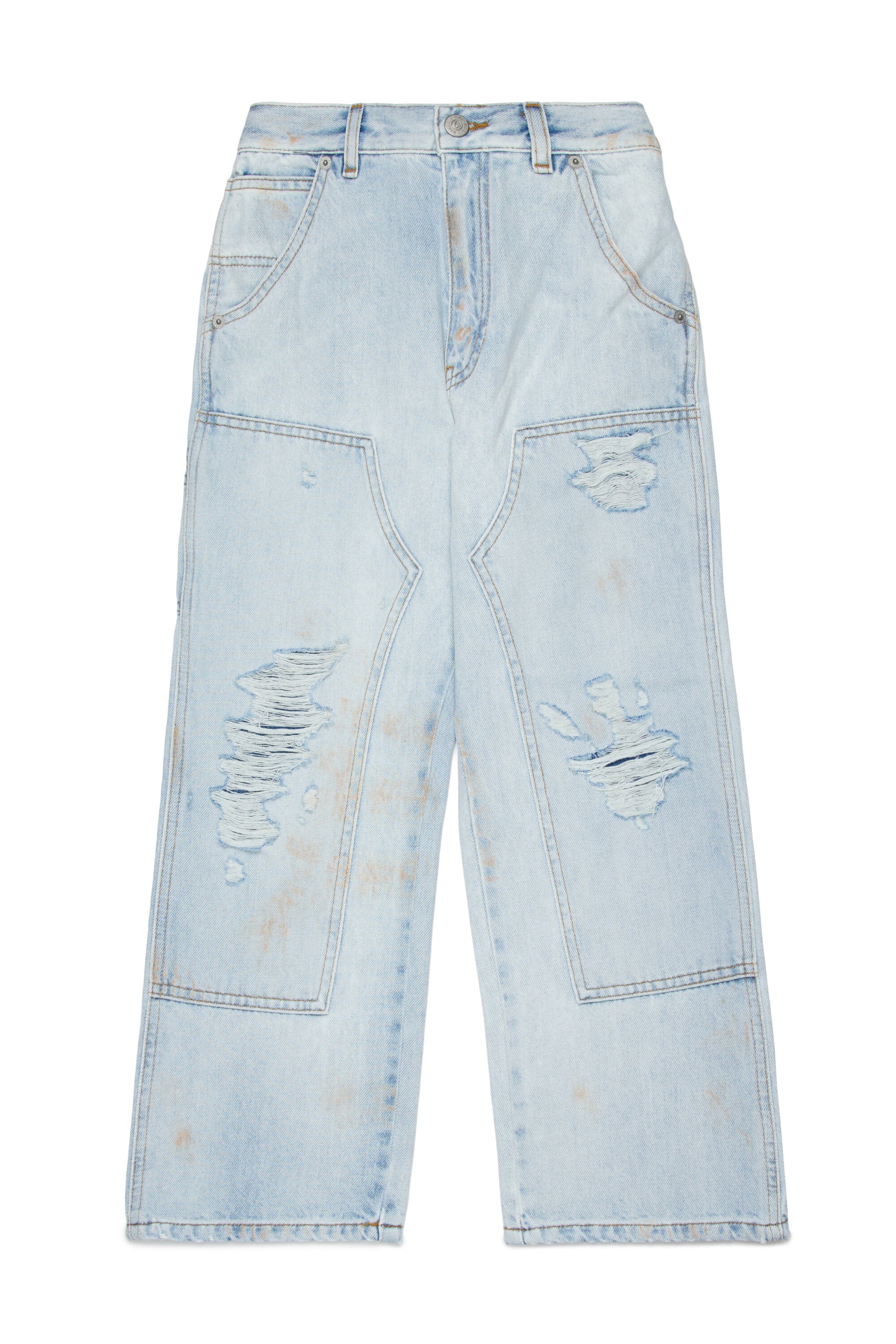 Jeans relaxed lavado azul claro