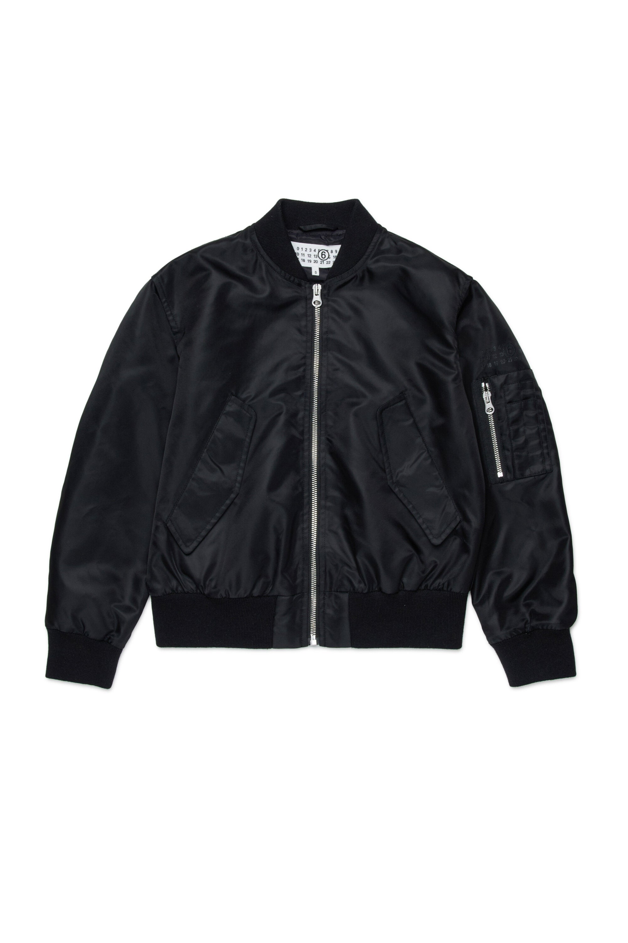 Cazadora bomber con logo estampado