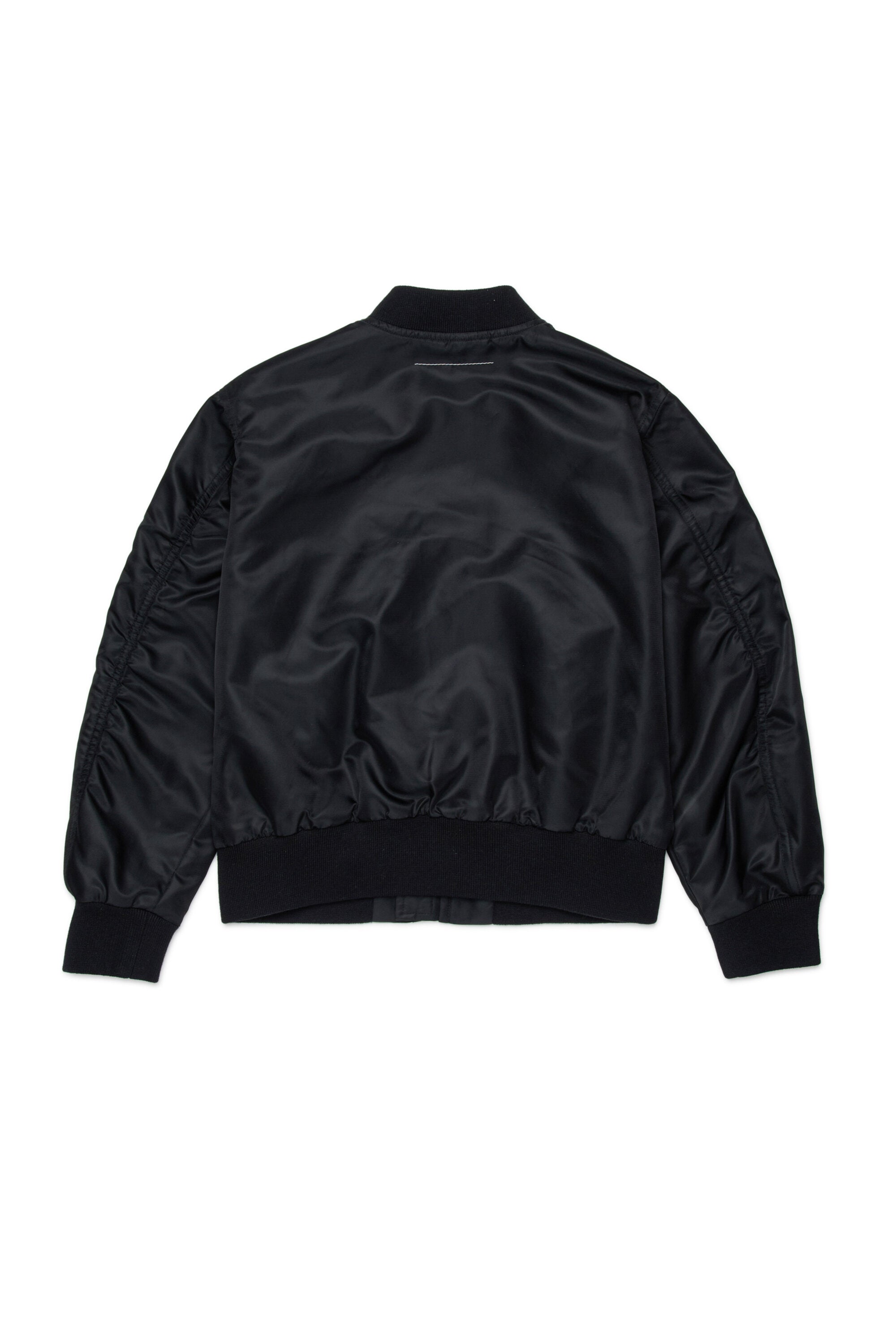 Cazadora bomber con logo estampado