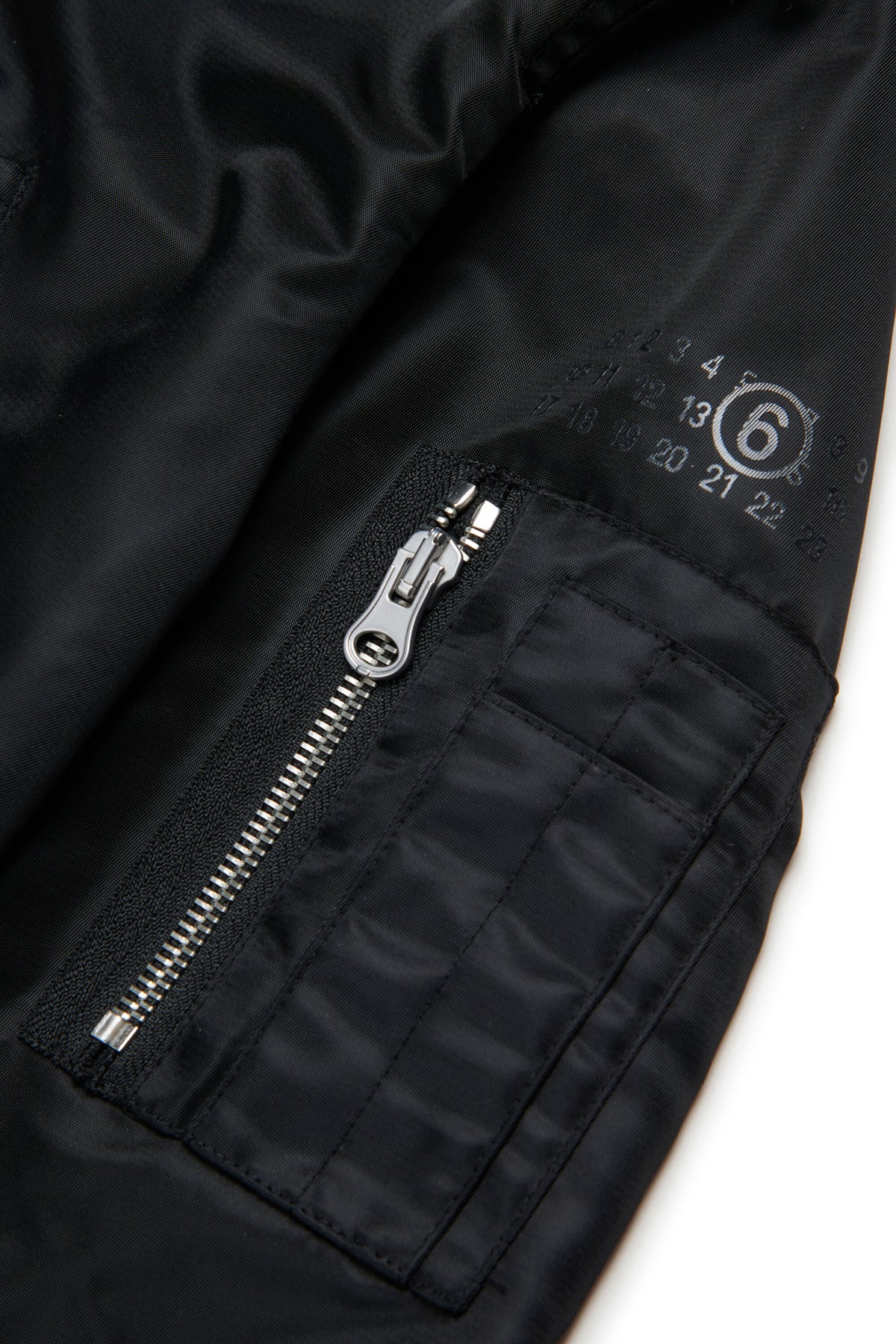 Bomber jacket with printed logo