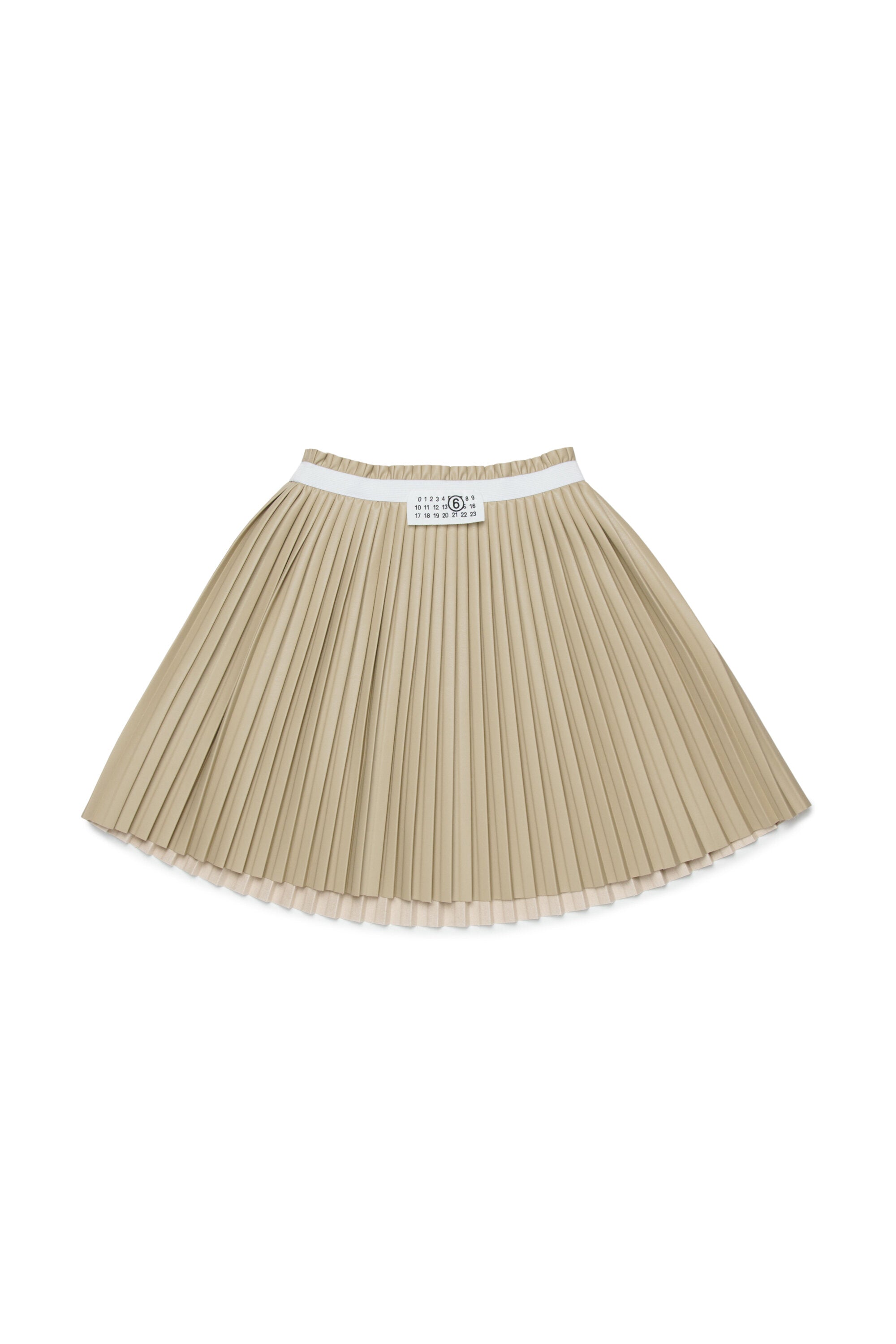Falda plisada con logo