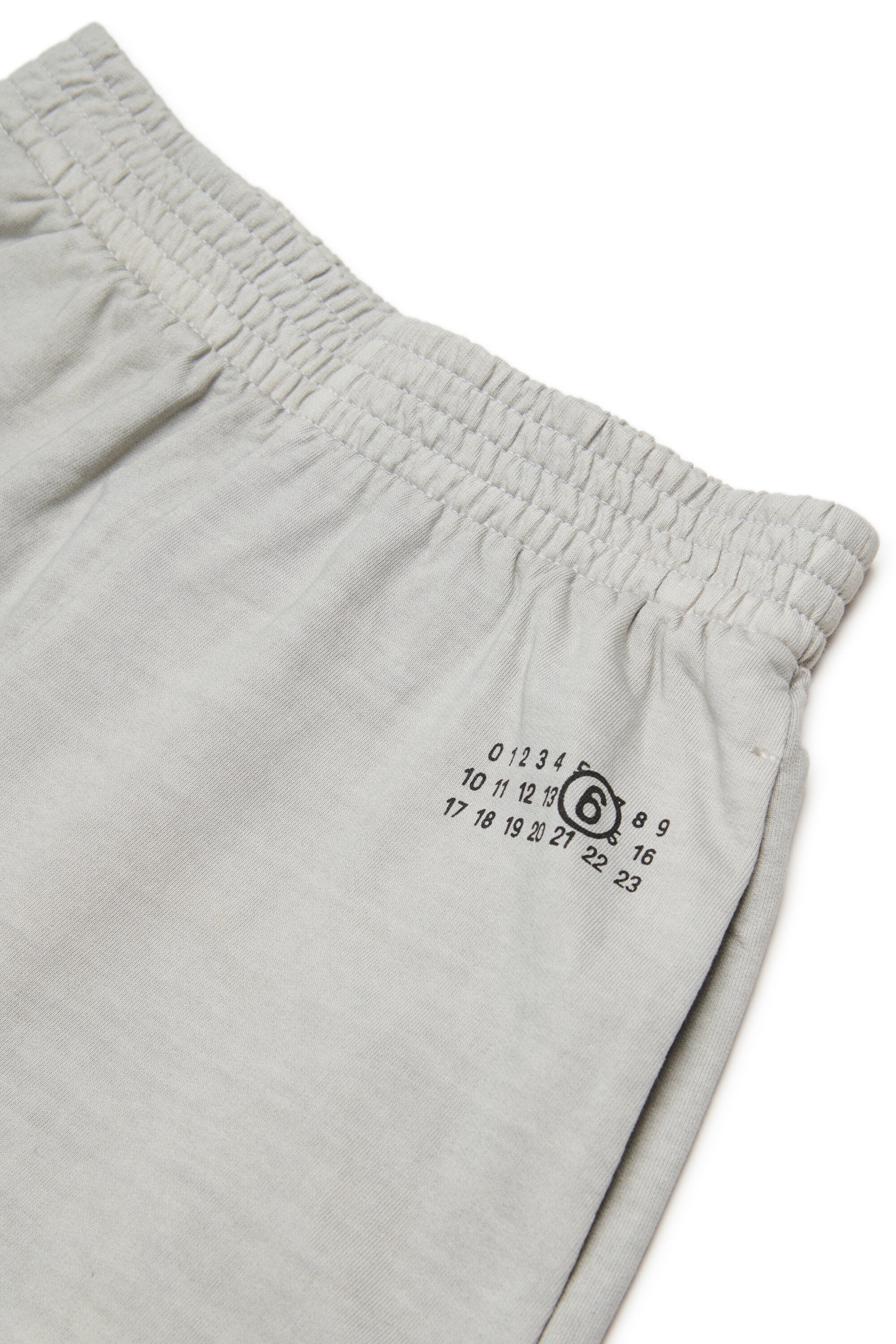 Fleece shorts with numeric logo