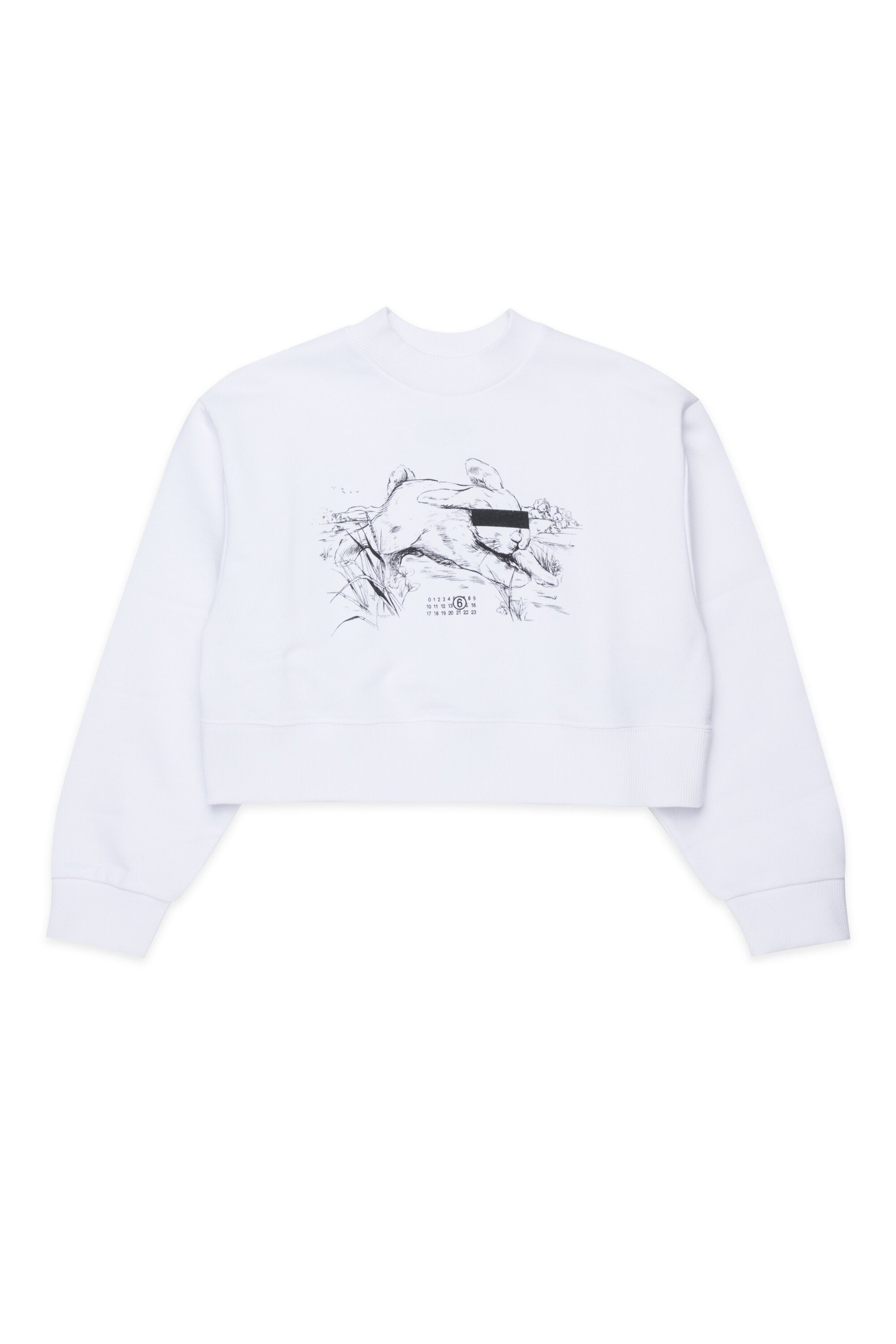 Crew-neck sweatshirt with graphic print