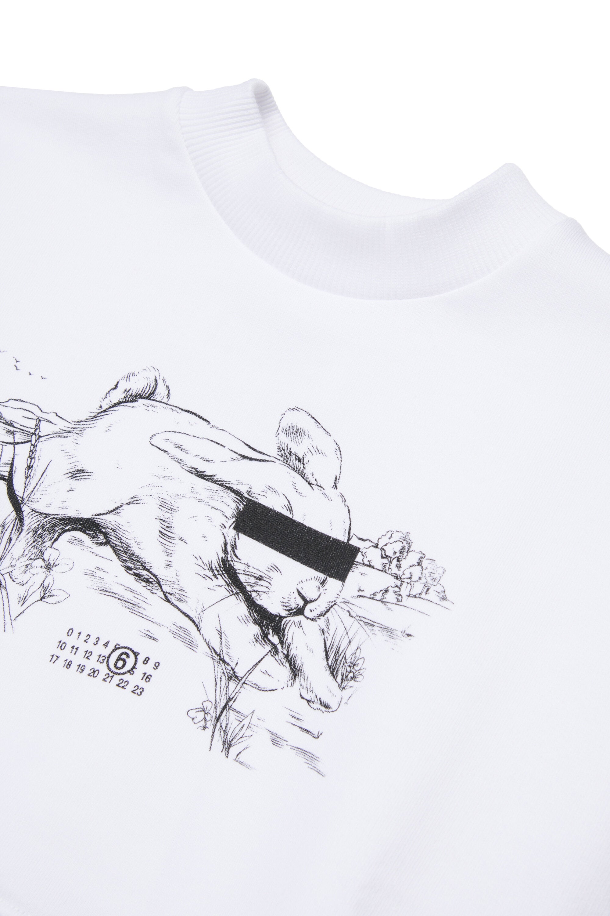 Sudadera de cuello redondo con estampado gráfico