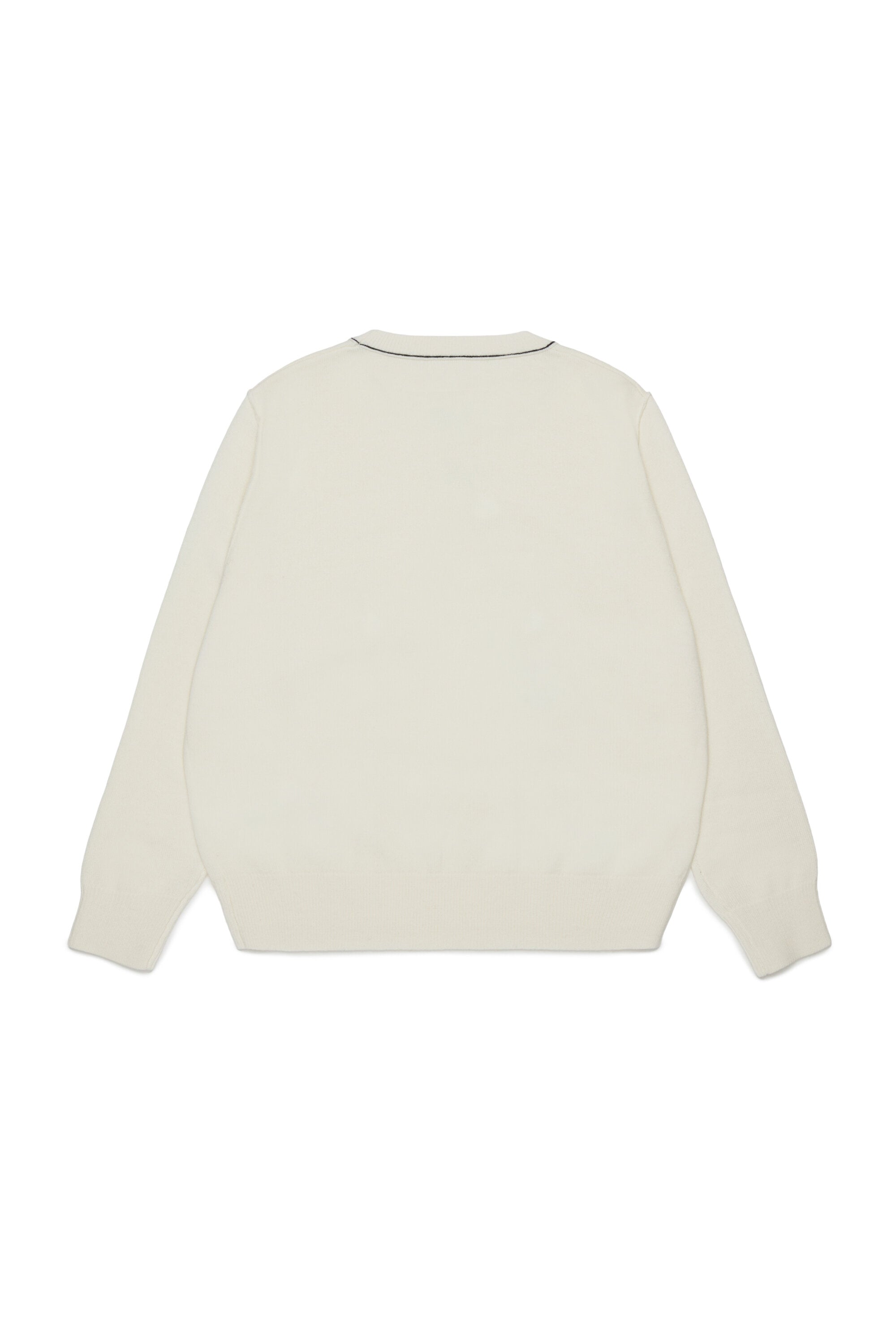 Jersey de cuello redondo en mezcla de lana