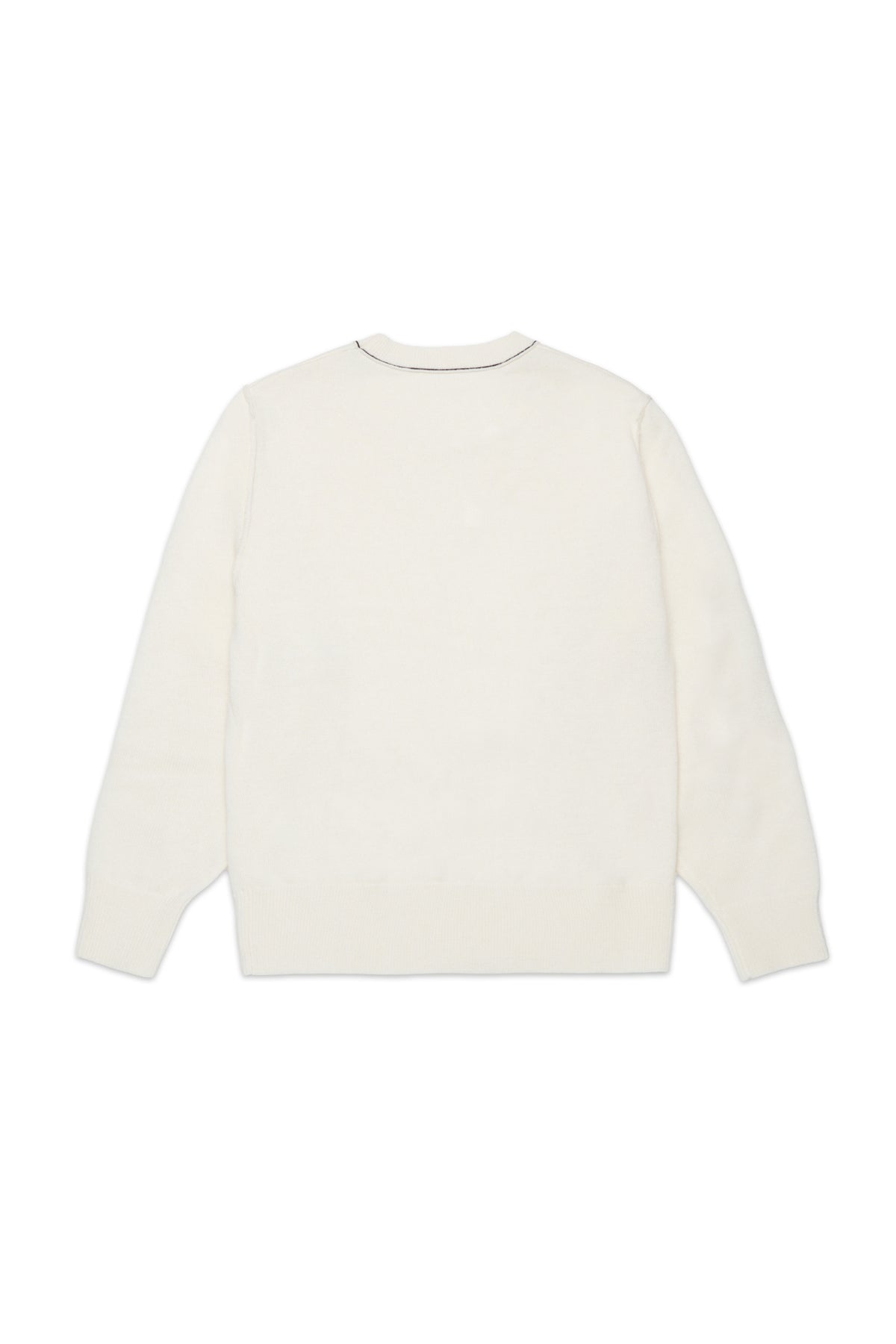 Jersey de cuello redondo en mezcla de lana
