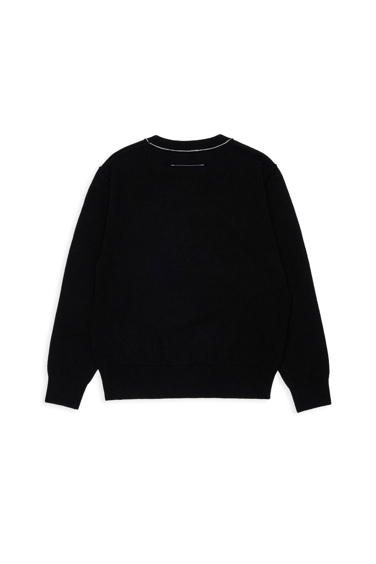 Jersey de cuello redondo en mezcla de lana