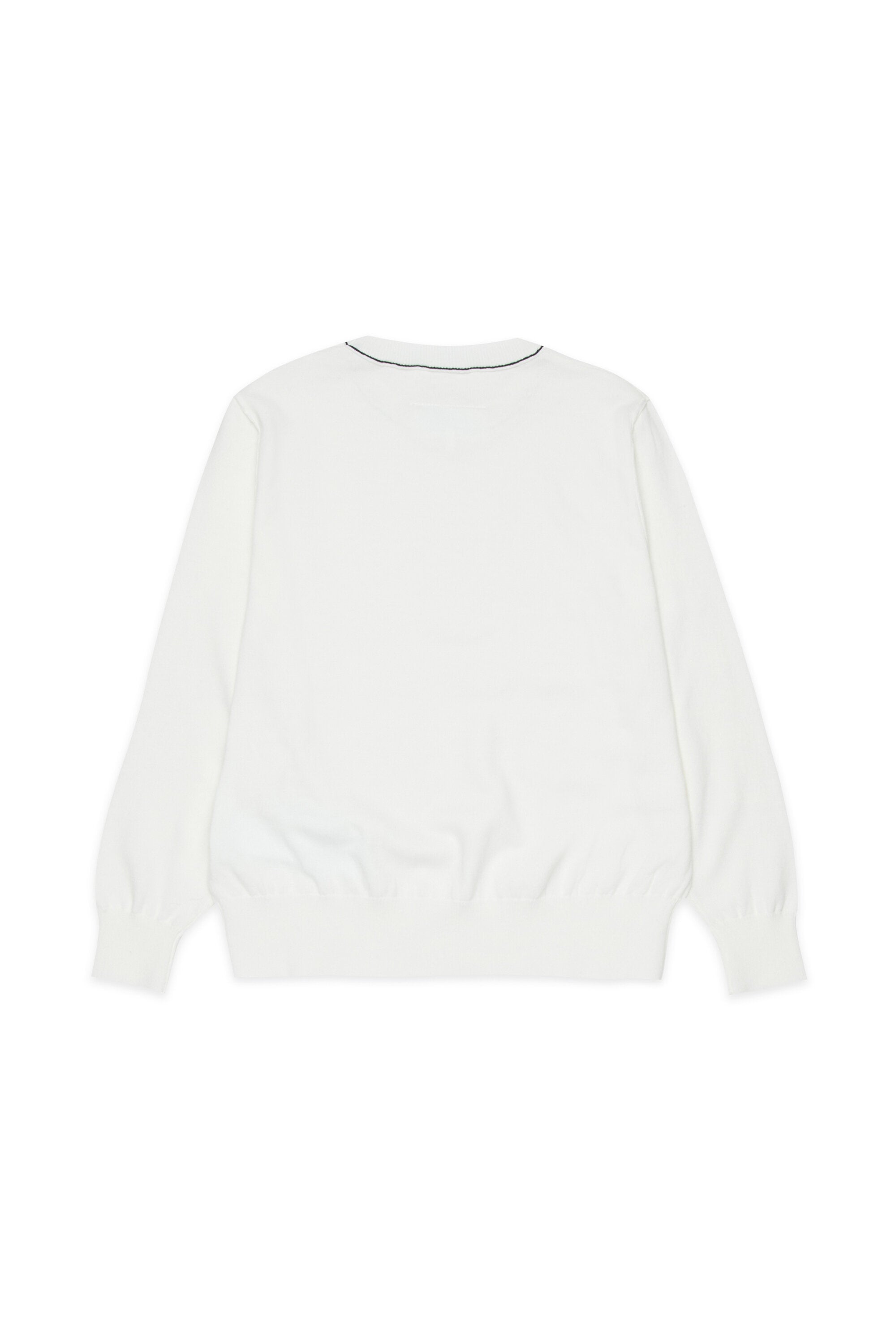 Crew neck sweater in wool blend