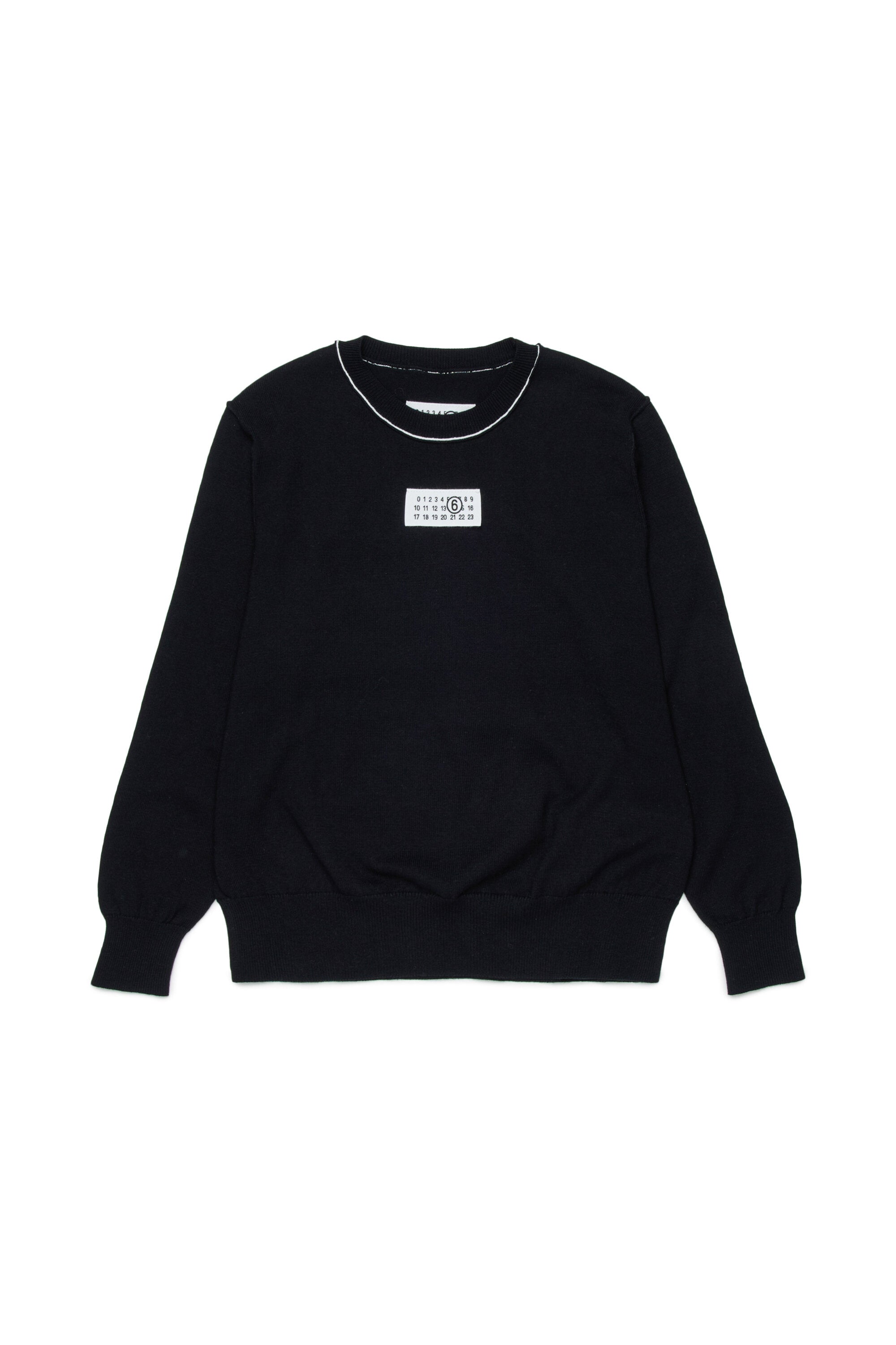 Crew-neck pullover with logo