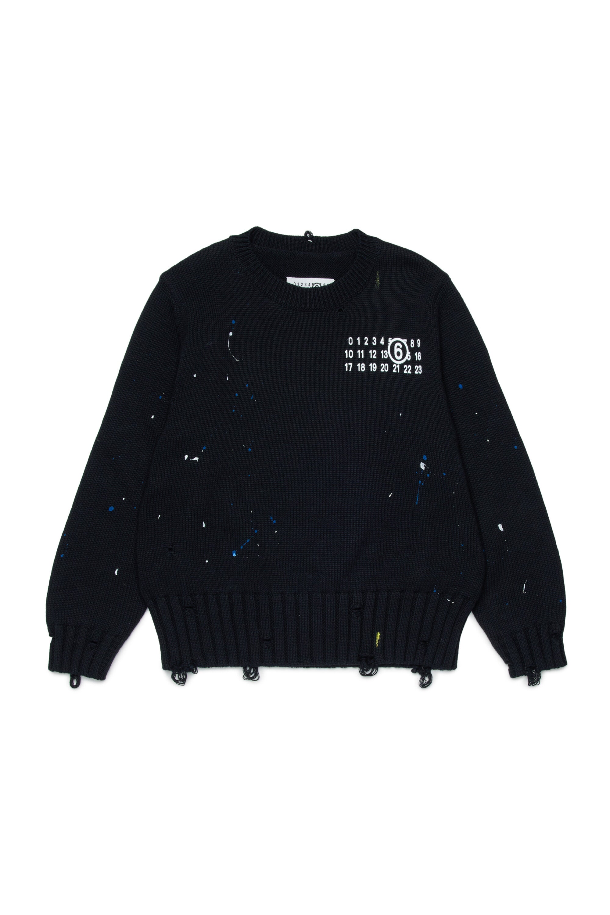 Crewneck pullover with logo