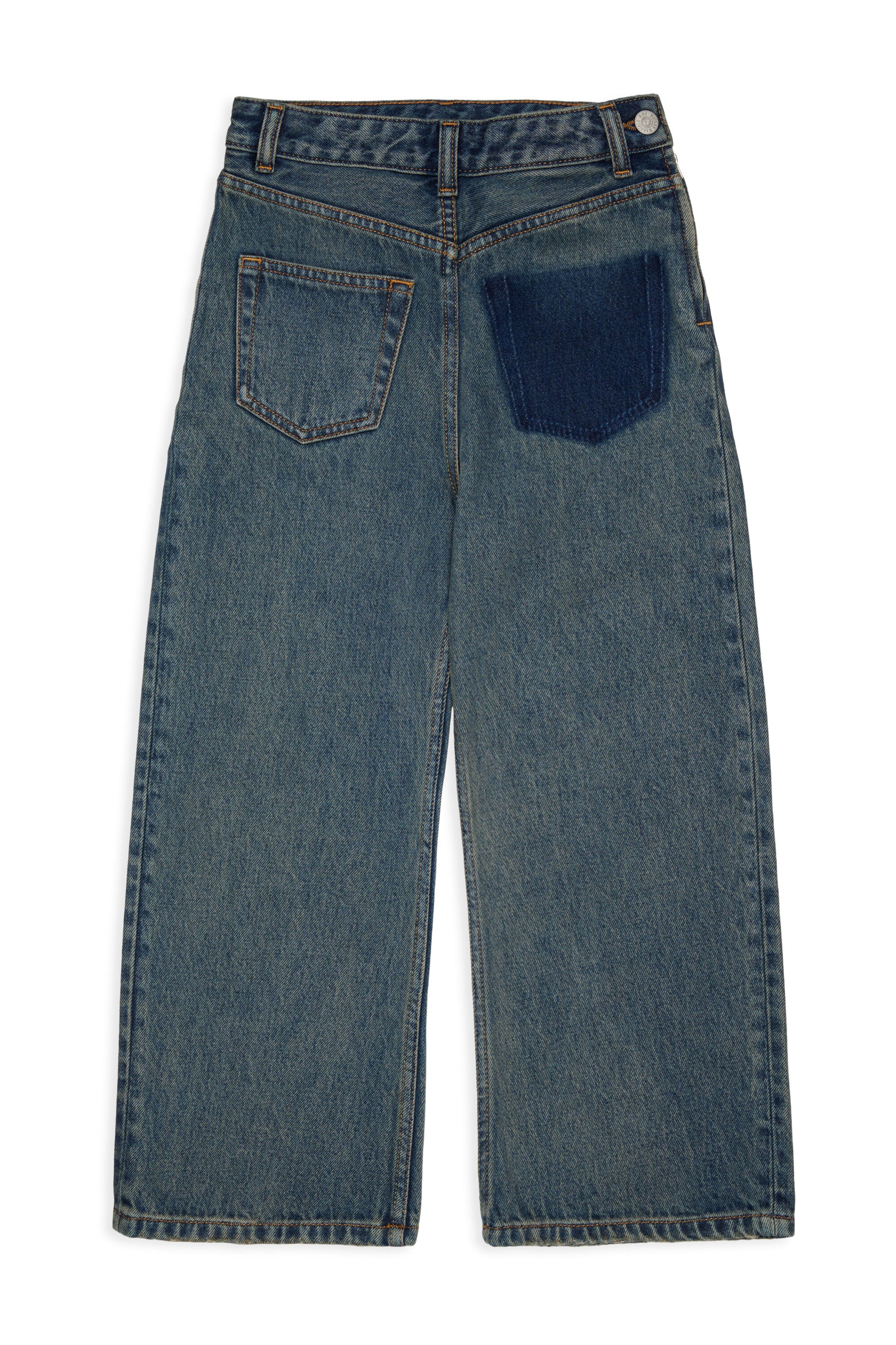 Jeans corte regular azul medio