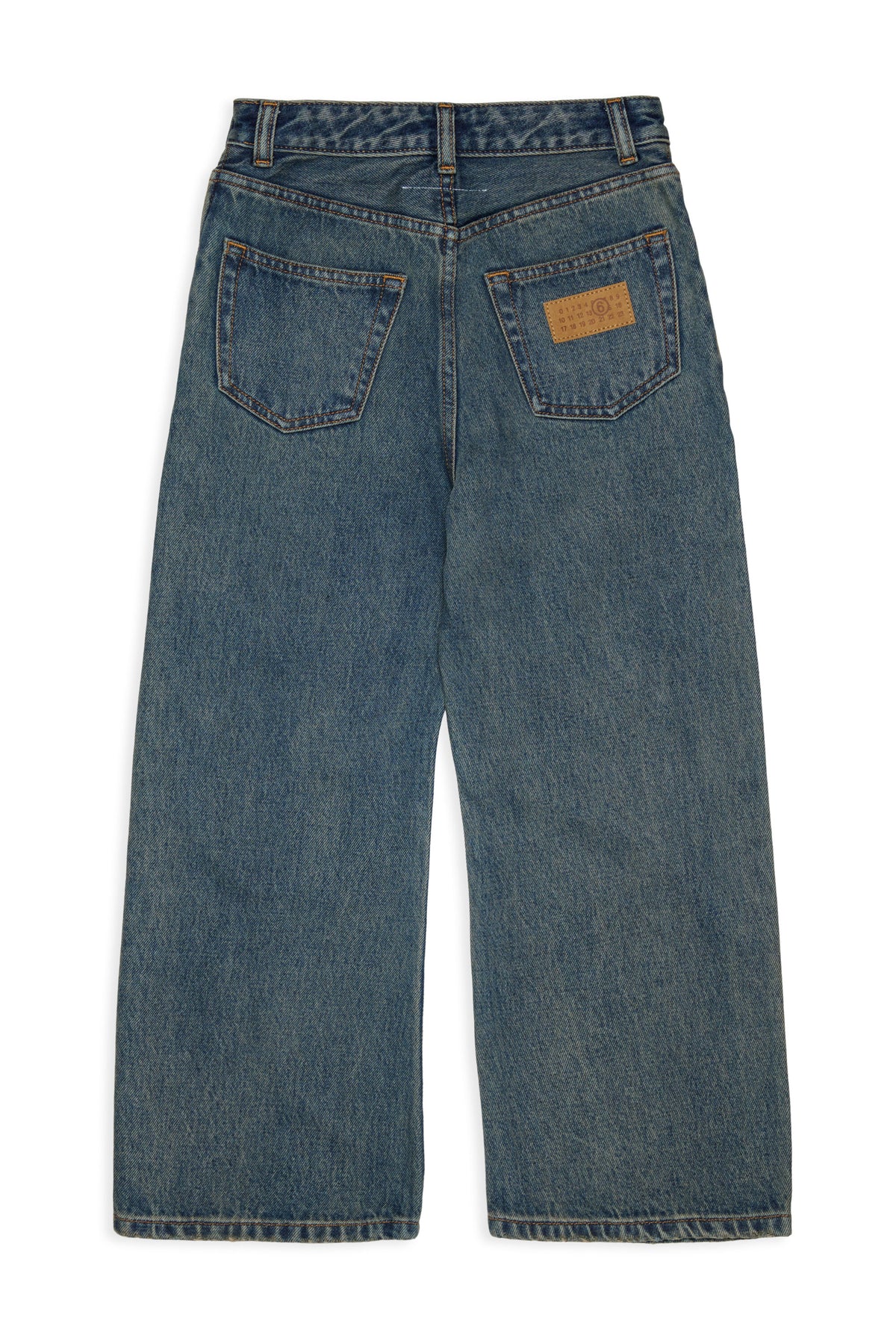Jeans corte regular azul medio