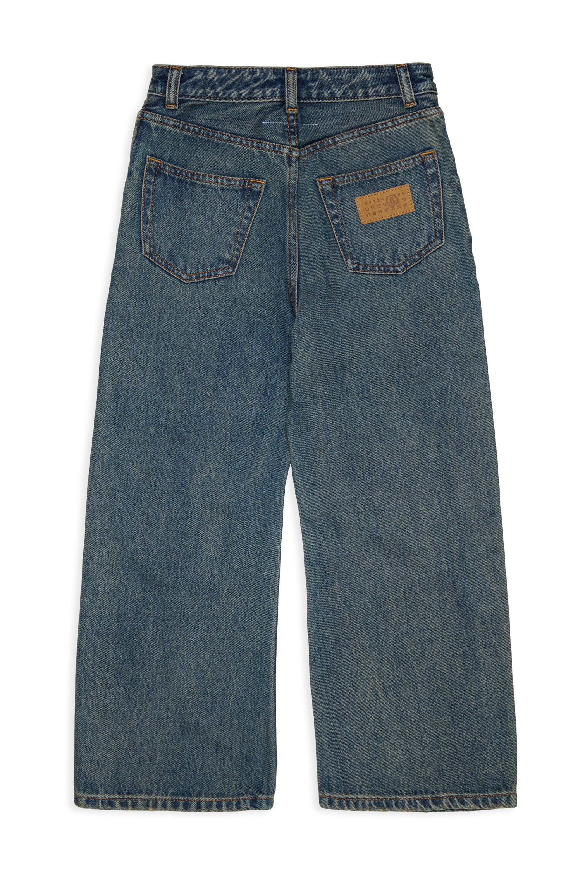 Jeans corte regular azul medio