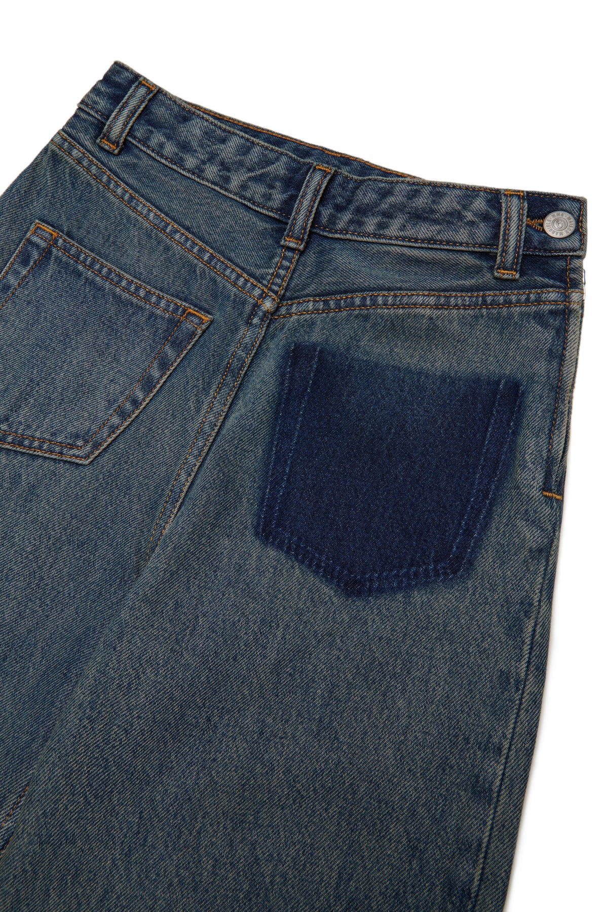Jeans corte regular azul medio