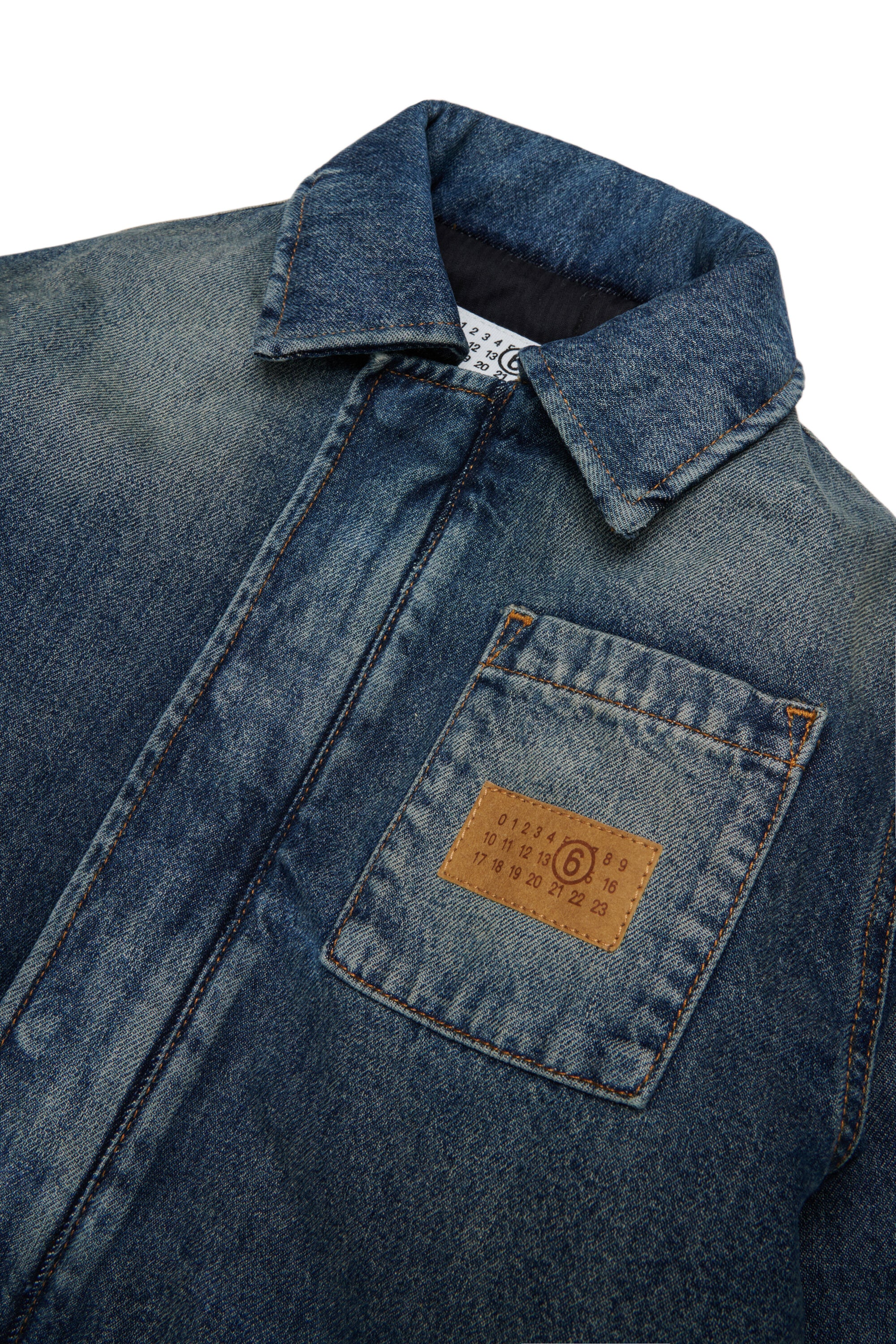 Chaqueta de denim con logo