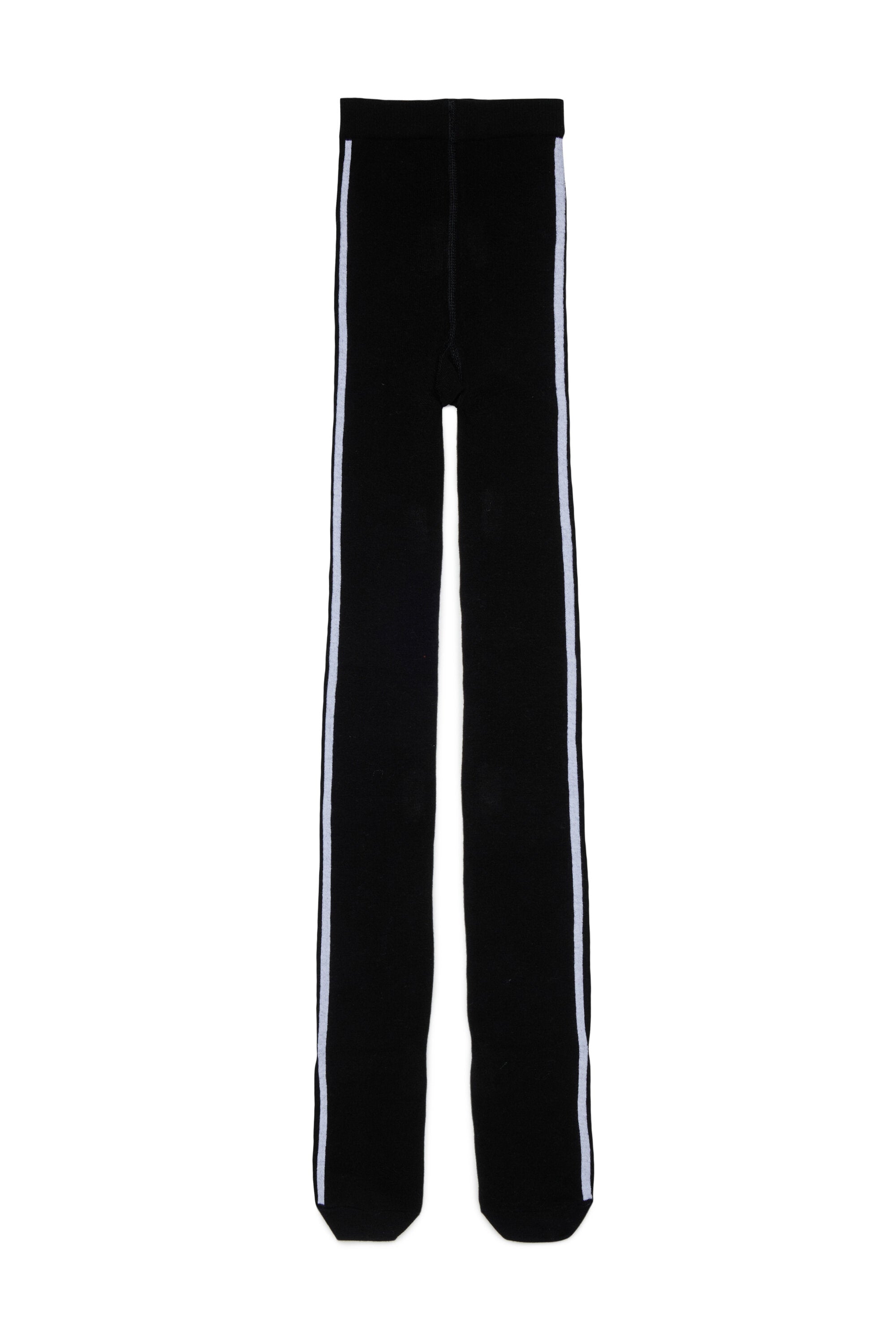 Tights with logo and side stripes