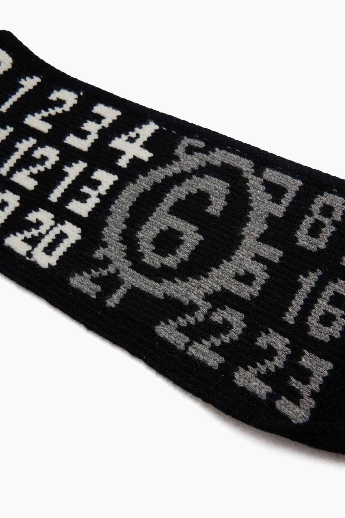 Scarf with numeric logo